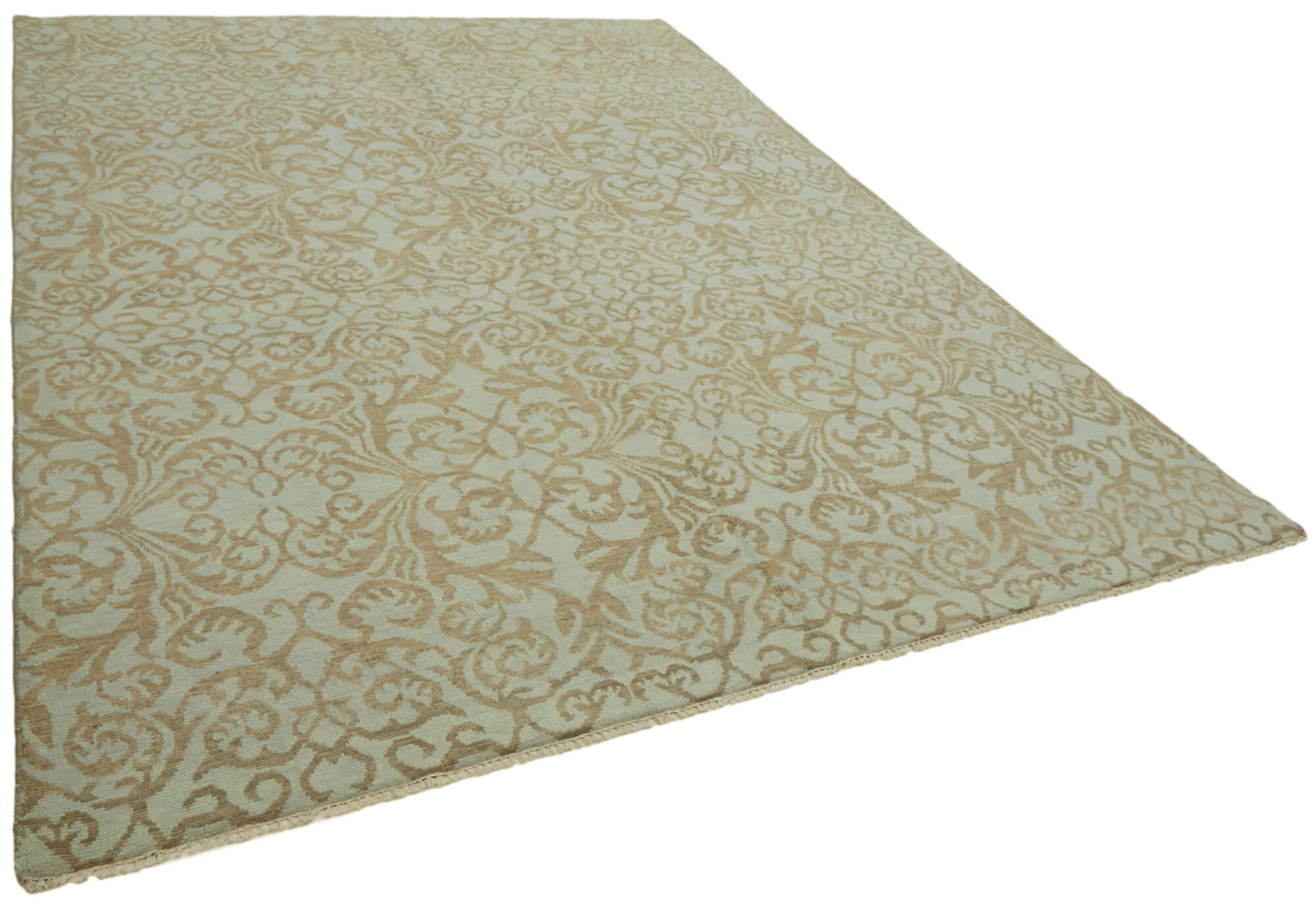 8 x 10 Blue Oushak Rug - 6877