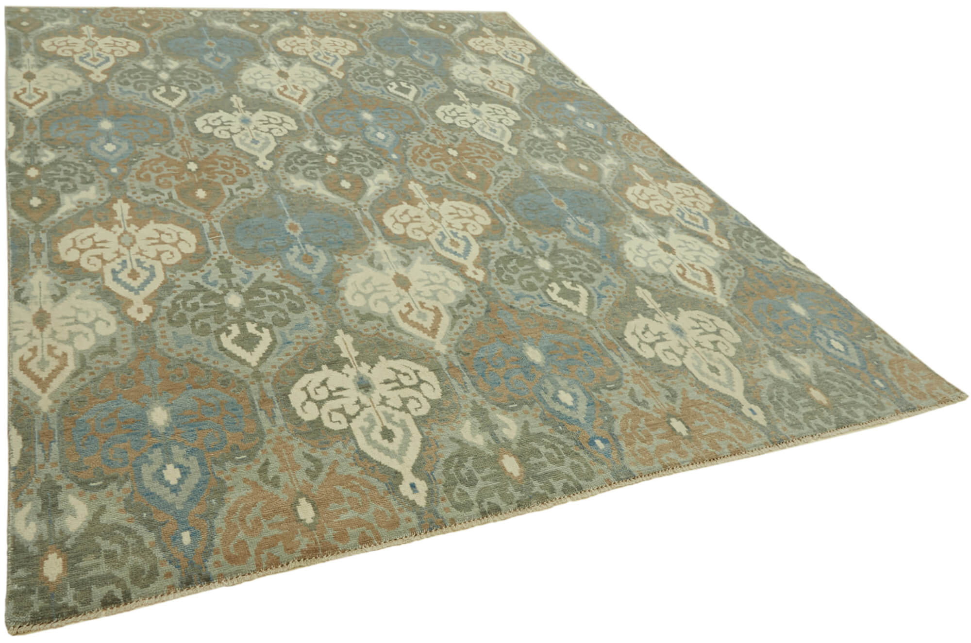 8 x 10 Blue Oushak Rug - 6879