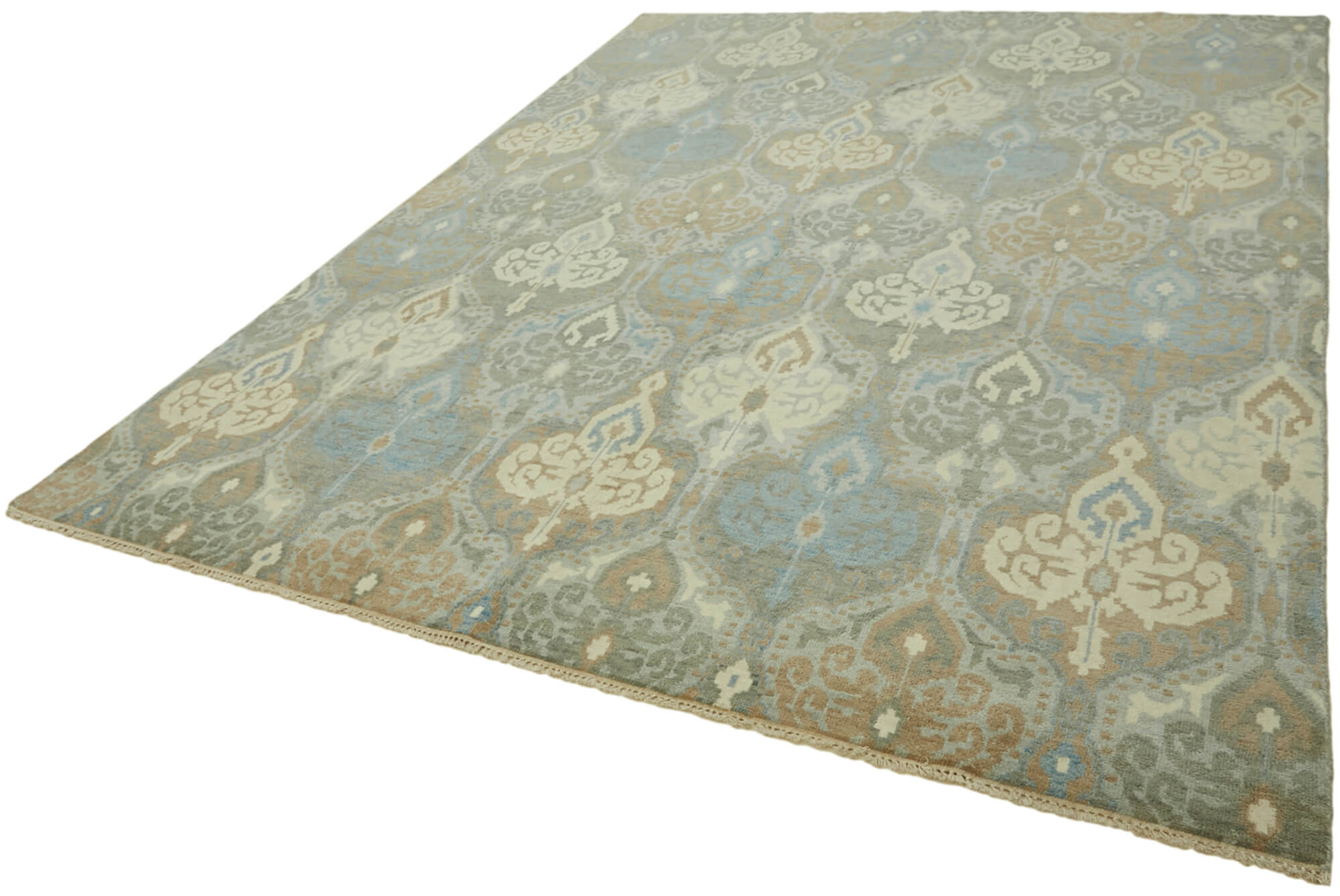 8 x 10 Blue Oushak Rug - 6879