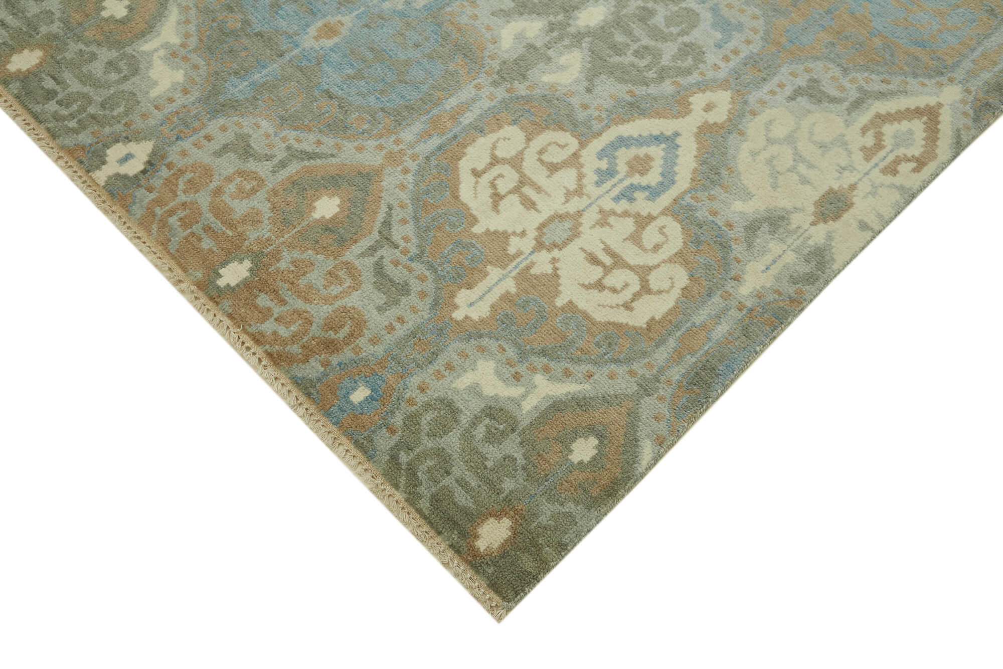 8 x 10 Blue Oushak Rug - 6879