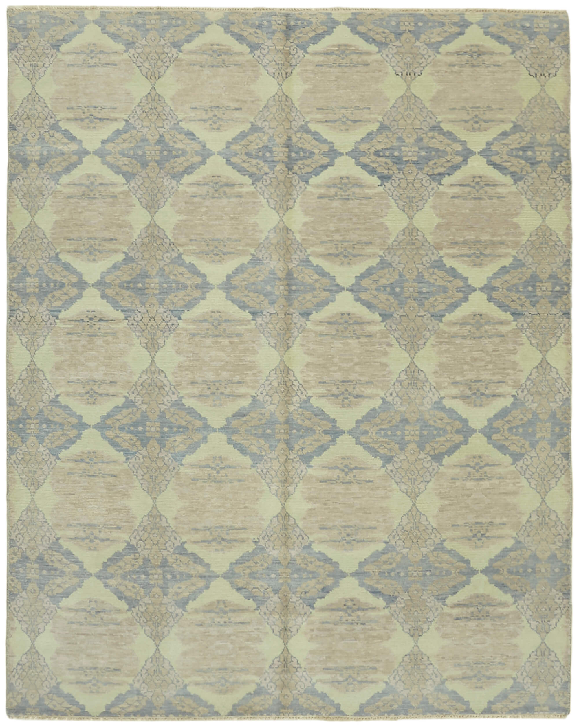 8 x 10 Blue Oushak Rug - 6880