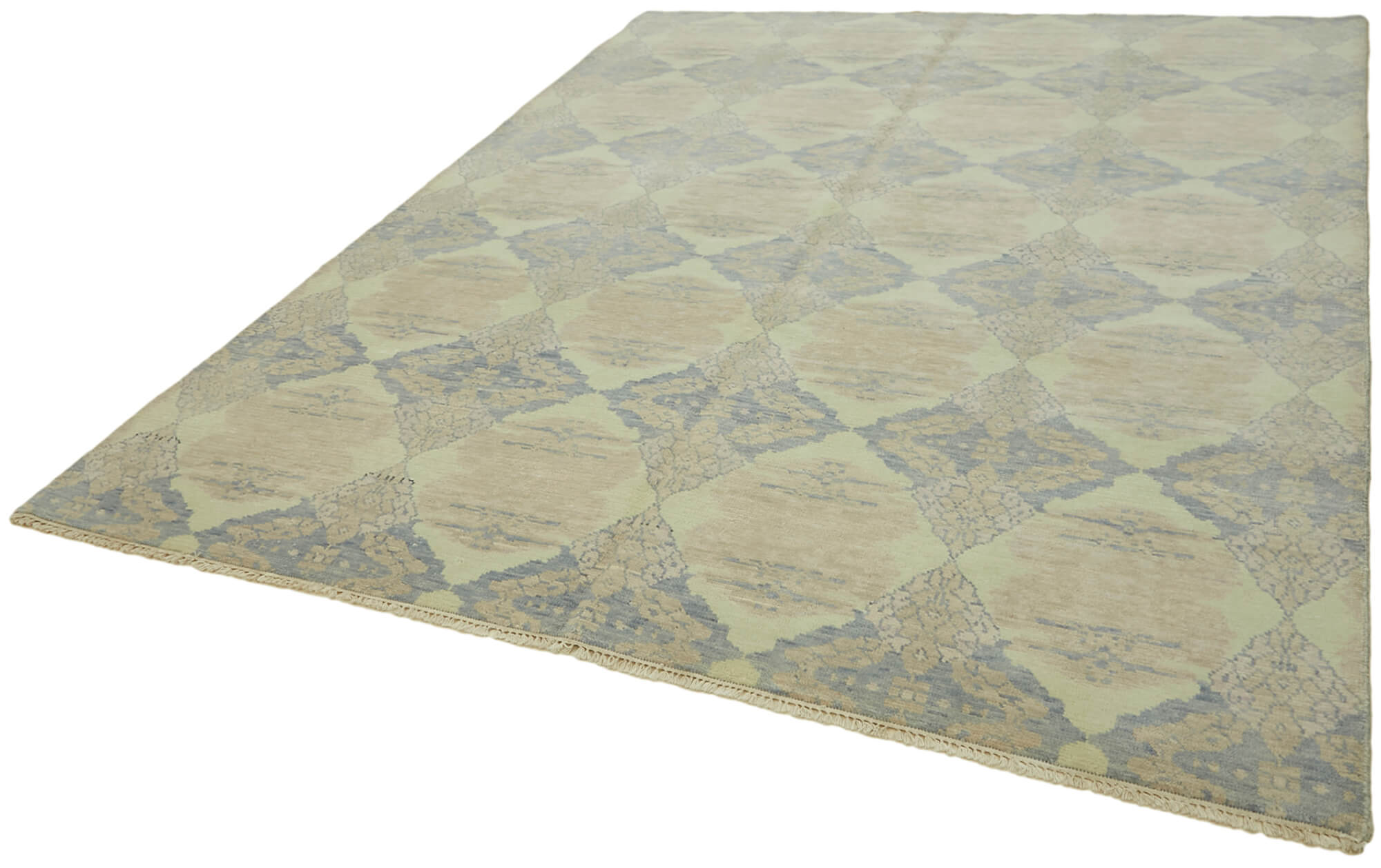 8 x 10 Blue Oushak Rug - 6880