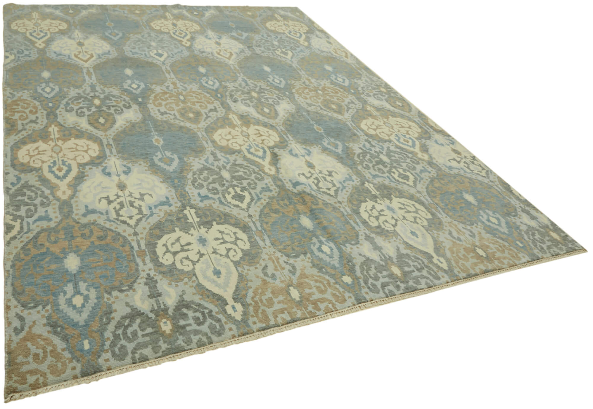 8 x 11 Blue Oushak Rug - 6882