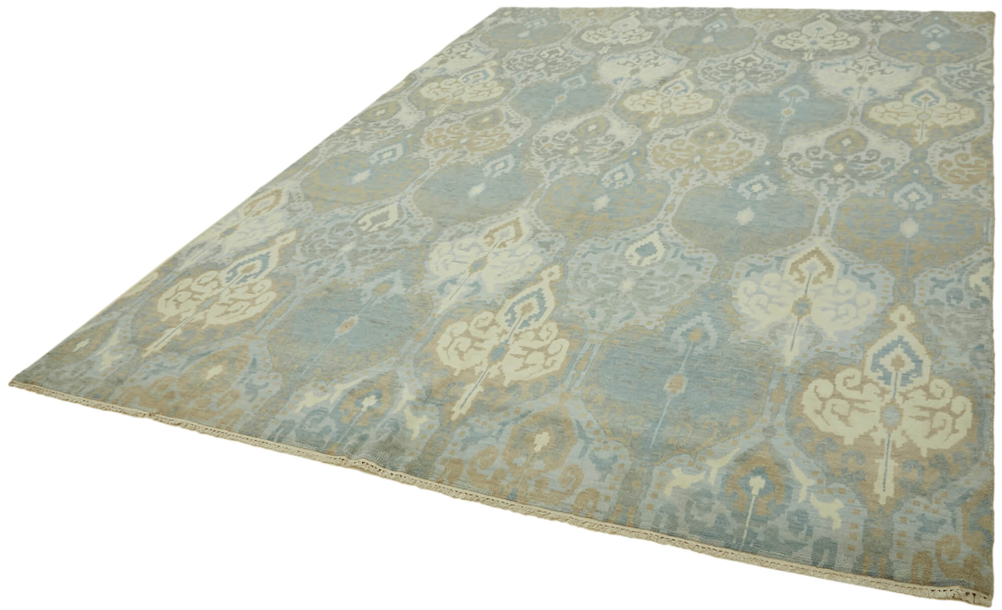 8 x 11 Blue Oushak Rug - 6882