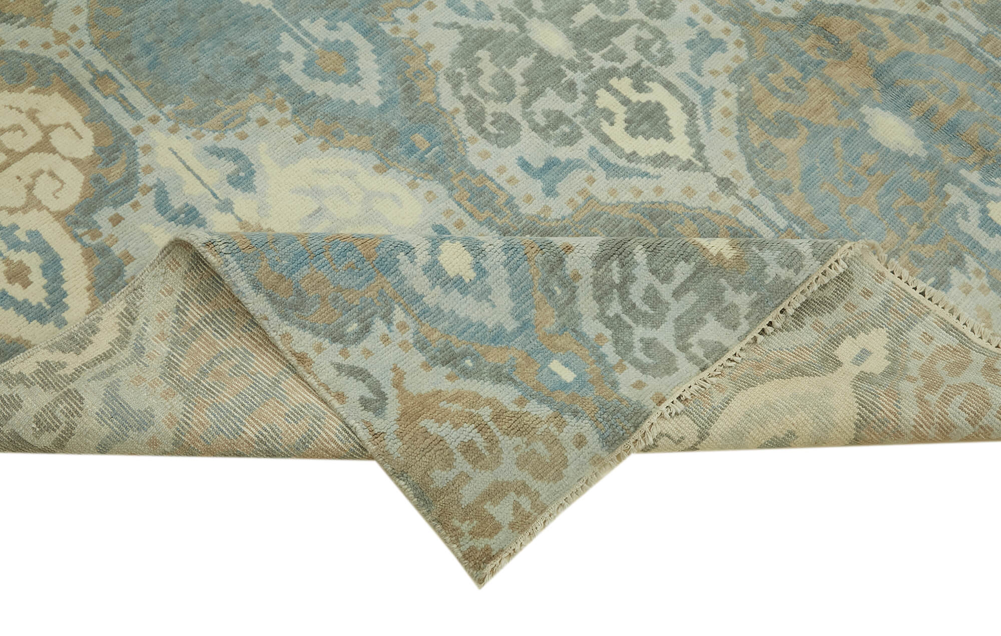 8 x 11 Blue Oushak Rug - 6882