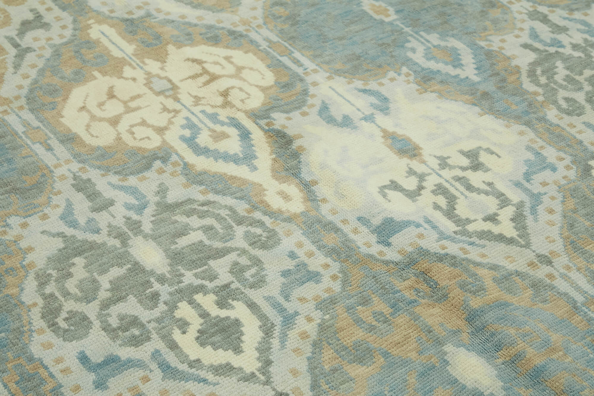 8 x 11 Blue Oushak Rug - 6882