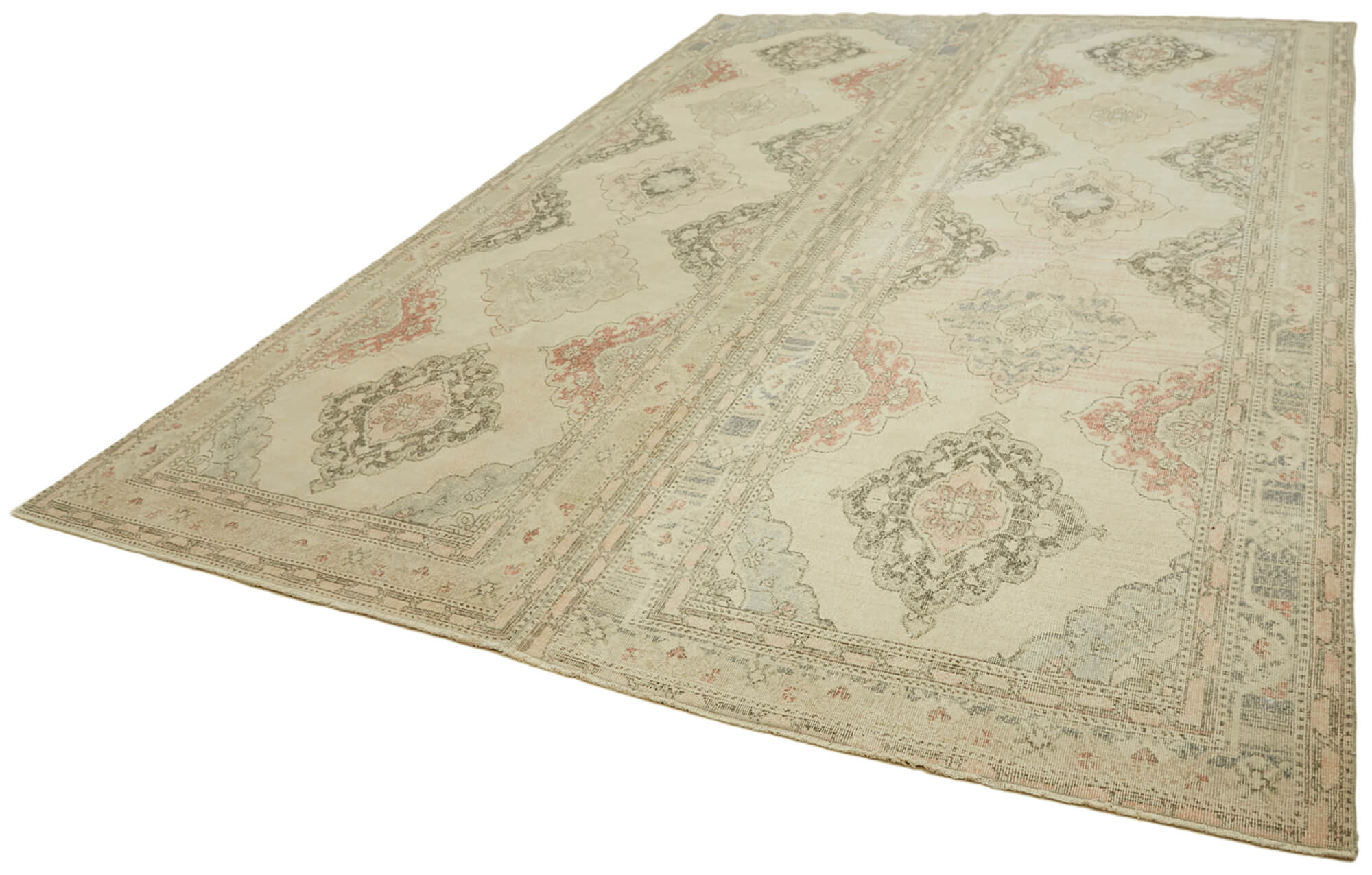 9 x 13 Beige Vintage Large Area Rug - 6888