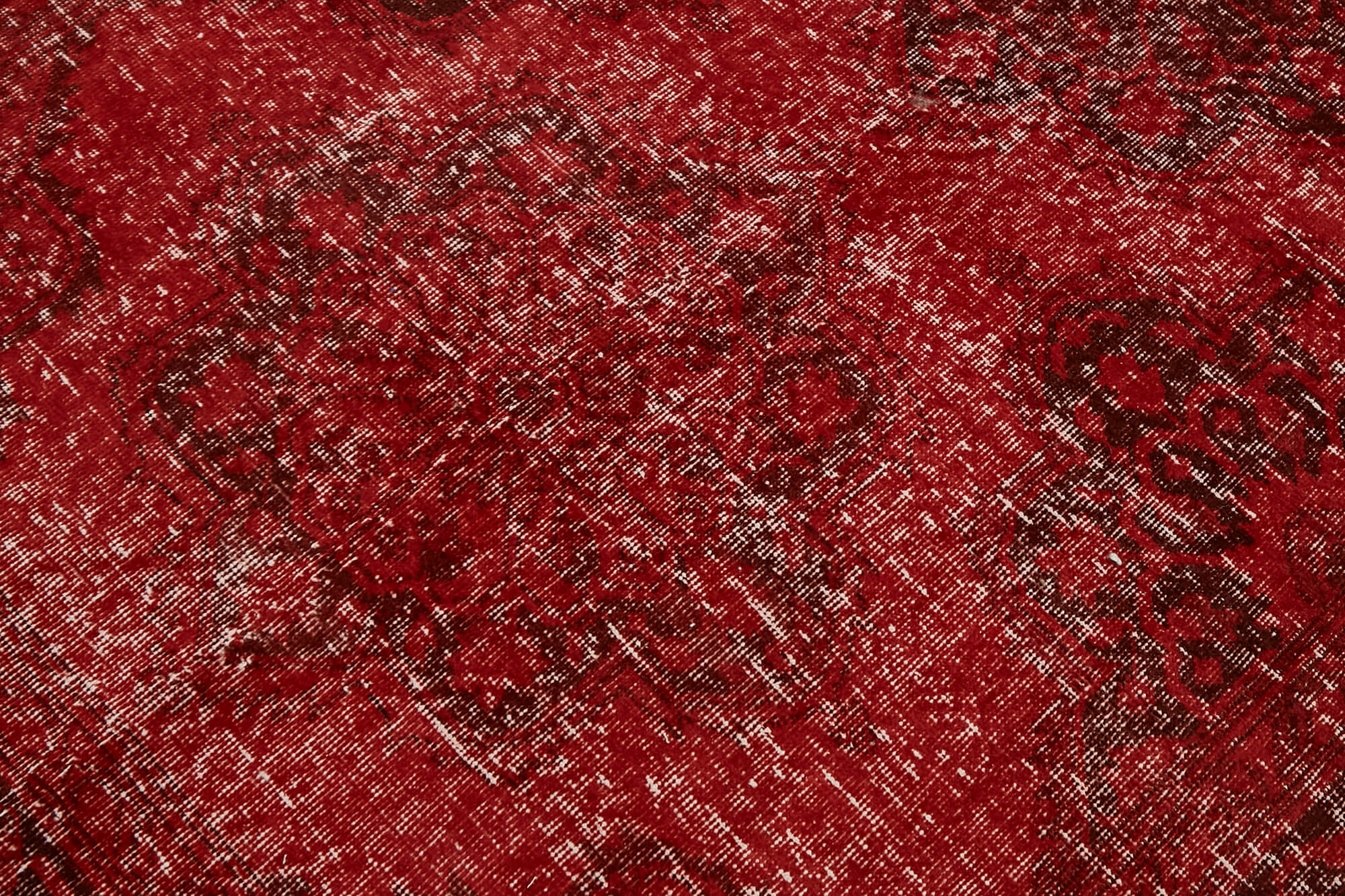 9 x 12 Red Overdyed Large Area Rug - 6889