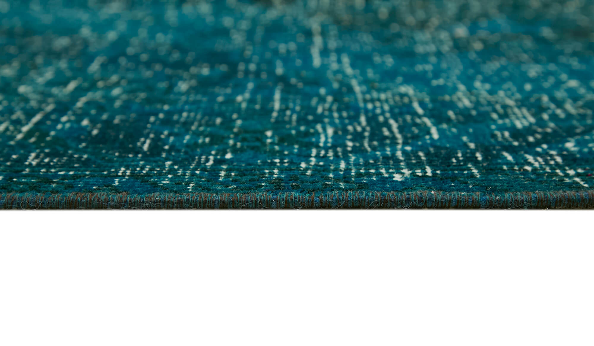 10 x 13 Turquoise Overdyed Large Area Rug - 6891