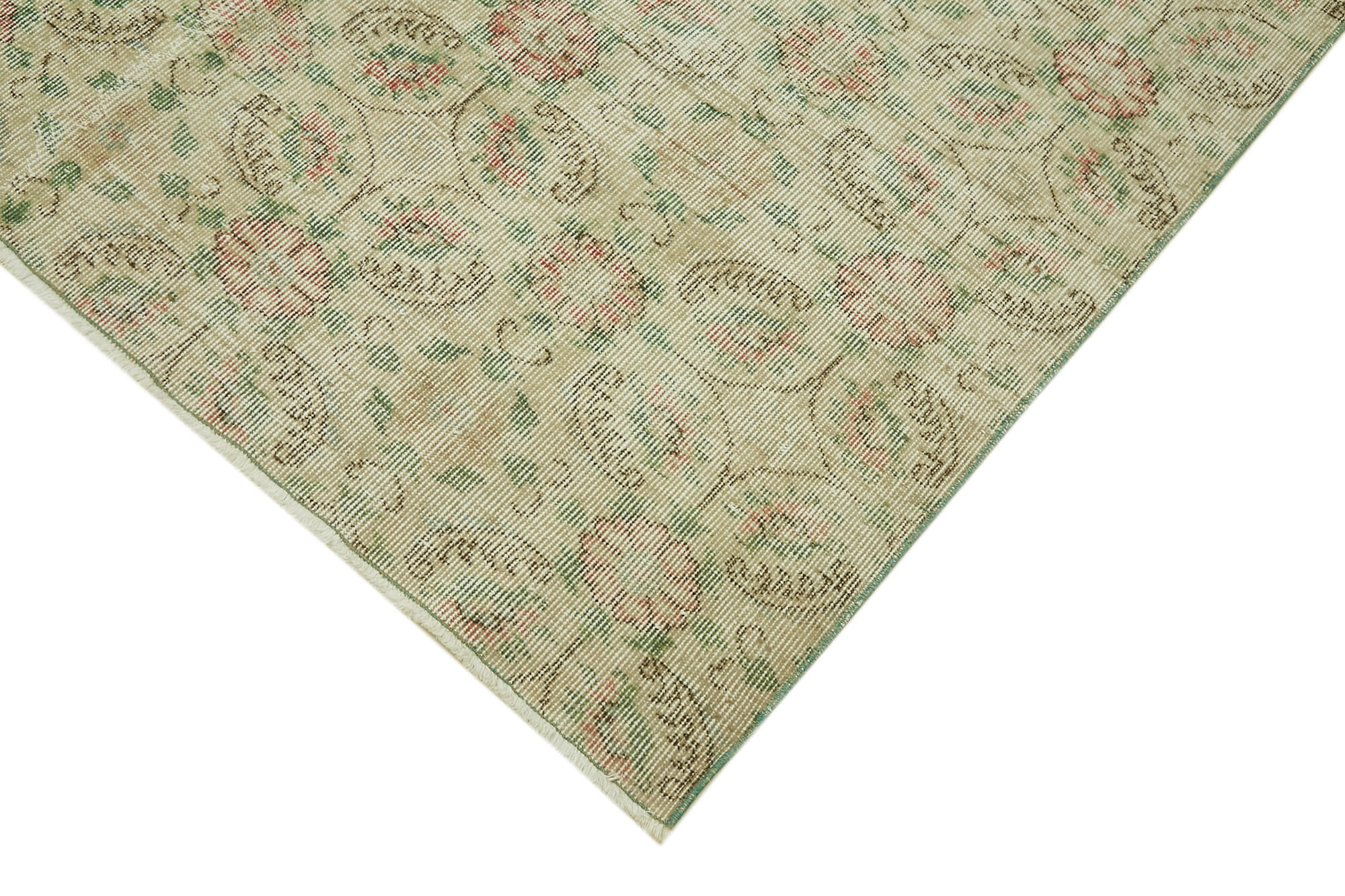 8 x 12 Beige Vintage Large Area Rug - 6894