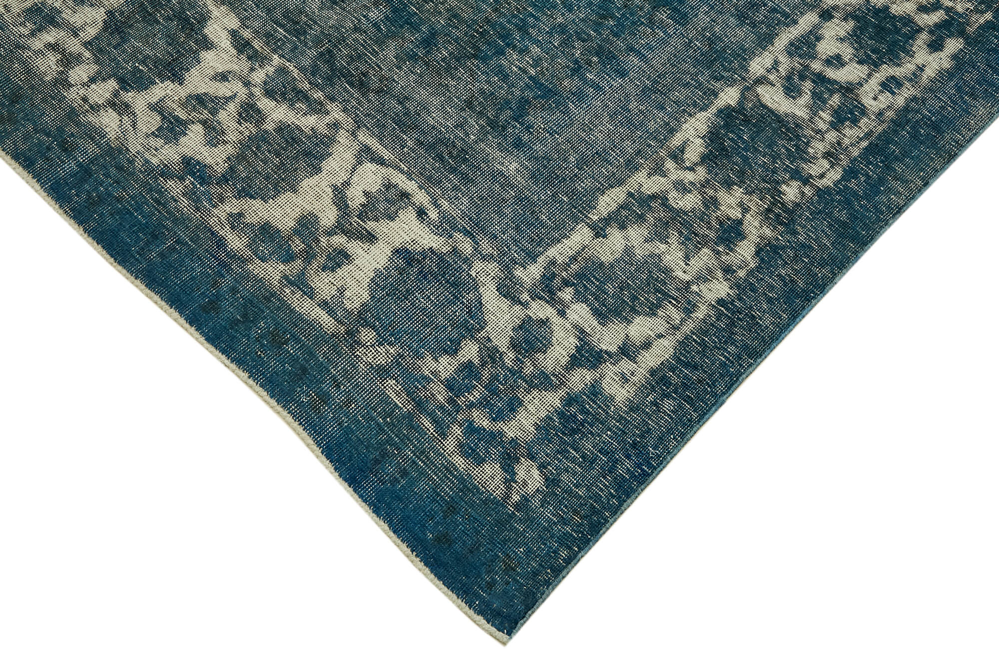 10 x 13 Blue Overdyed Large Area Rug - 6899