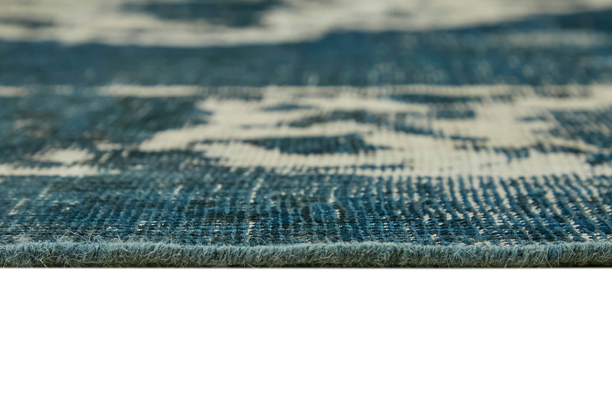 10 x 13 Blue Overdyed Large Area Rug - 6899