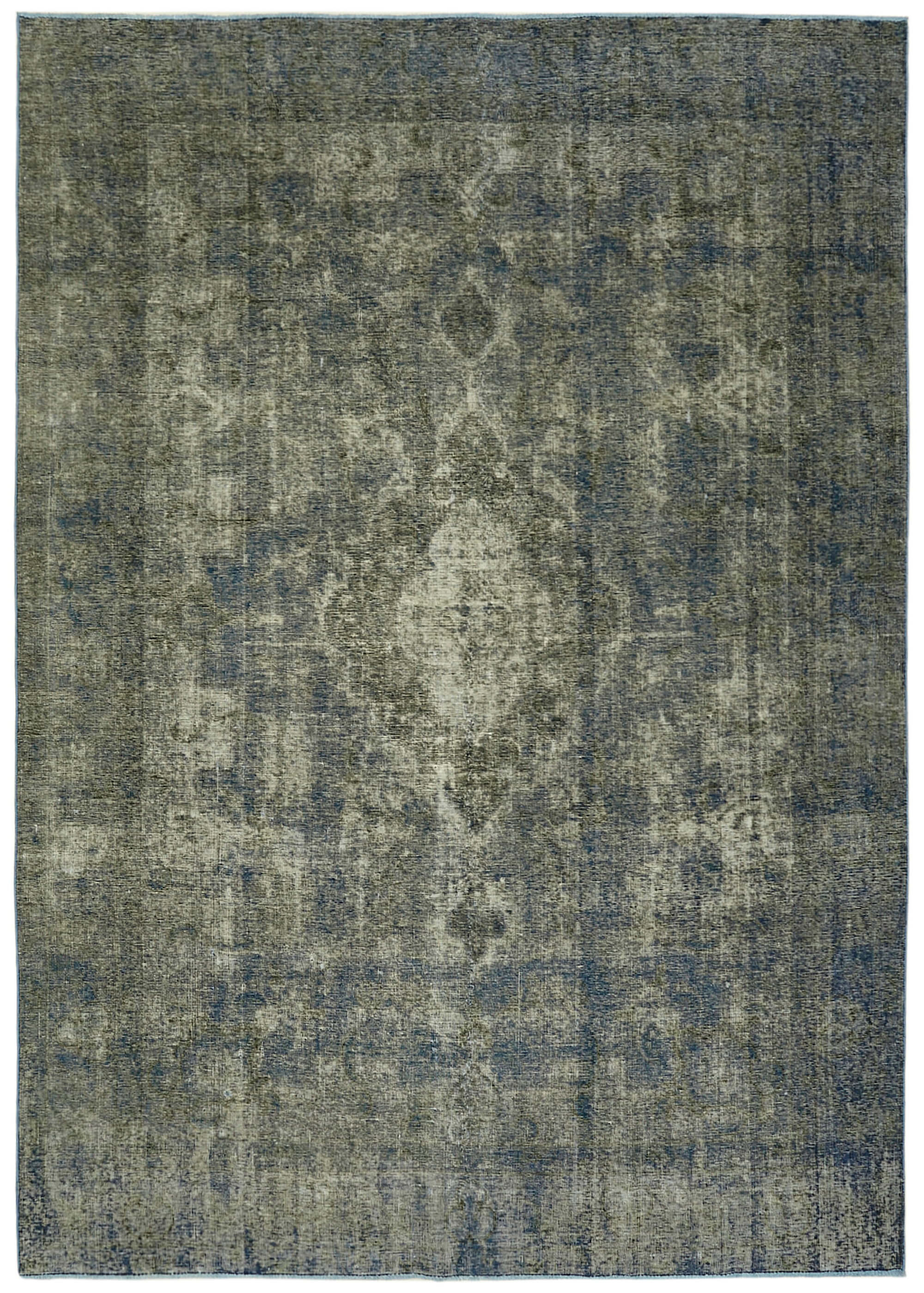 8 x 11 Blue Overdyed Large Area Rug - 6900