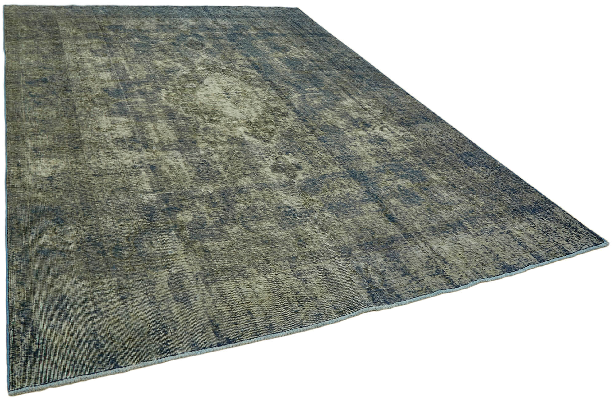 8 x 11 Blue Overdyed Large Area Rug - 6900