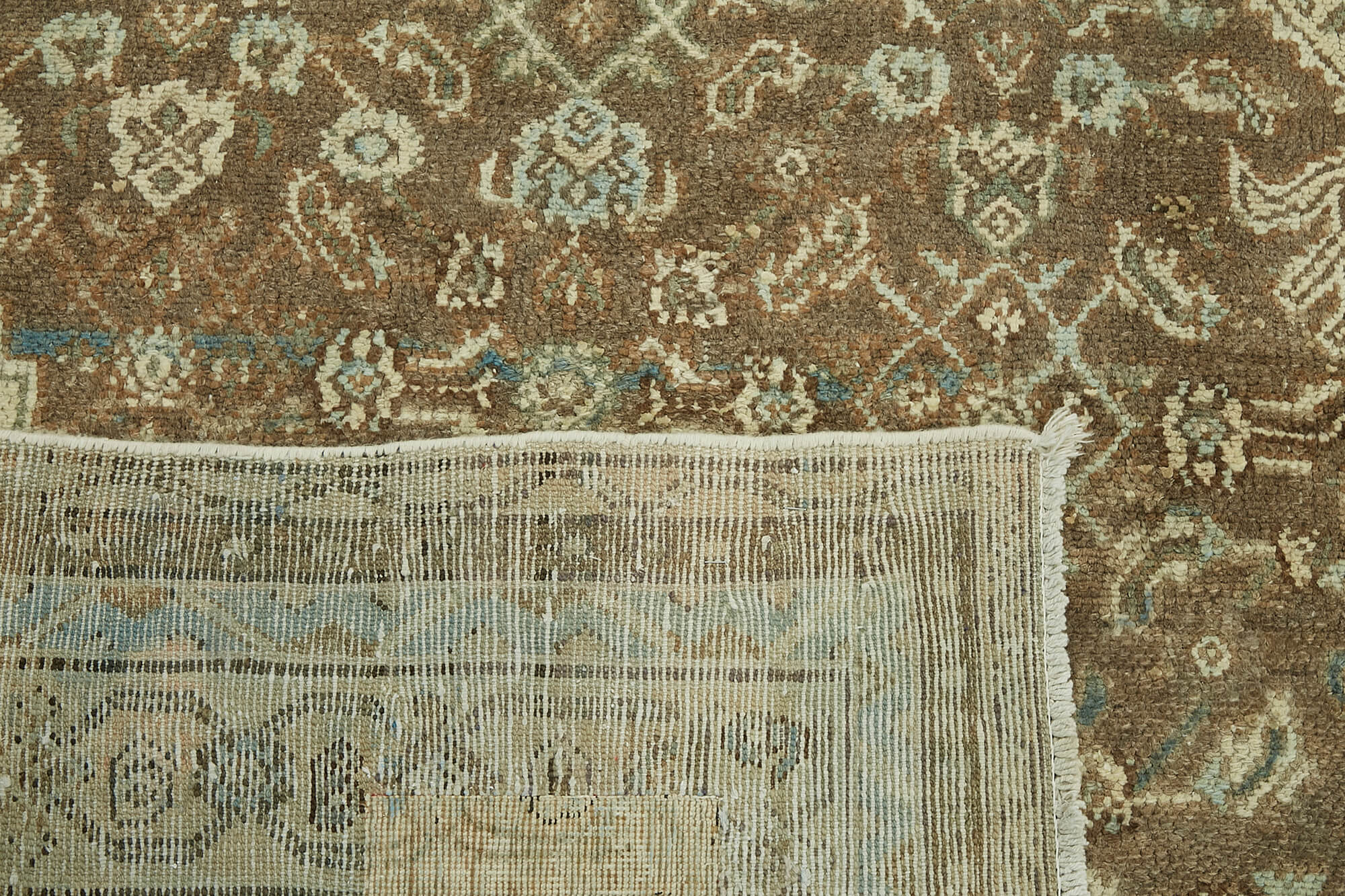 8 x 12 Beige Vintage Large Area Rug - 6901