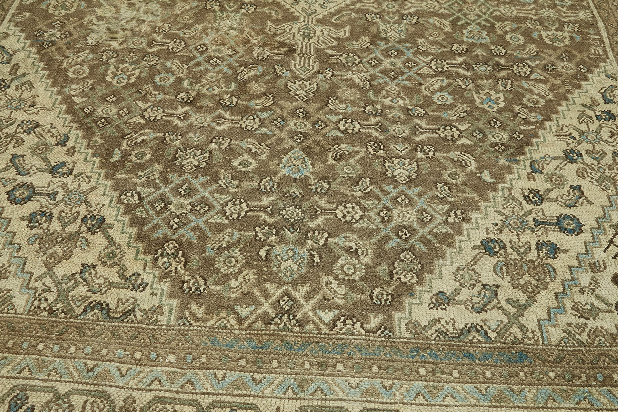 8 x 12 Beige Vintage Large Area Rug - 6901