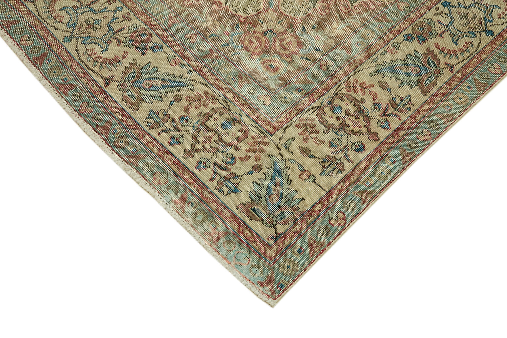 9 x 12 Beige Vintage Large Area Rug - 6905