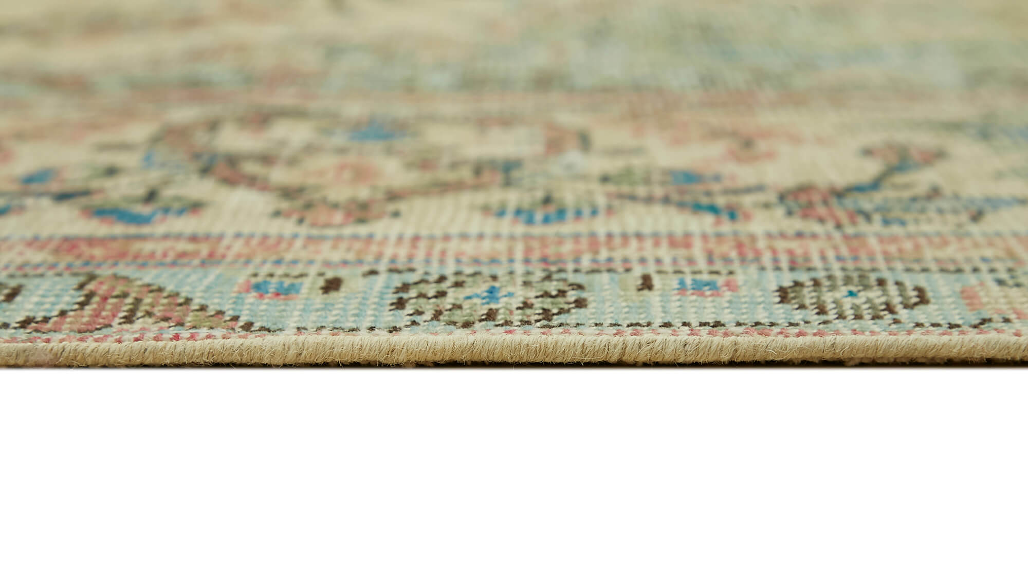 9 x 12 Beige Vintage Large Area Rug - 6905