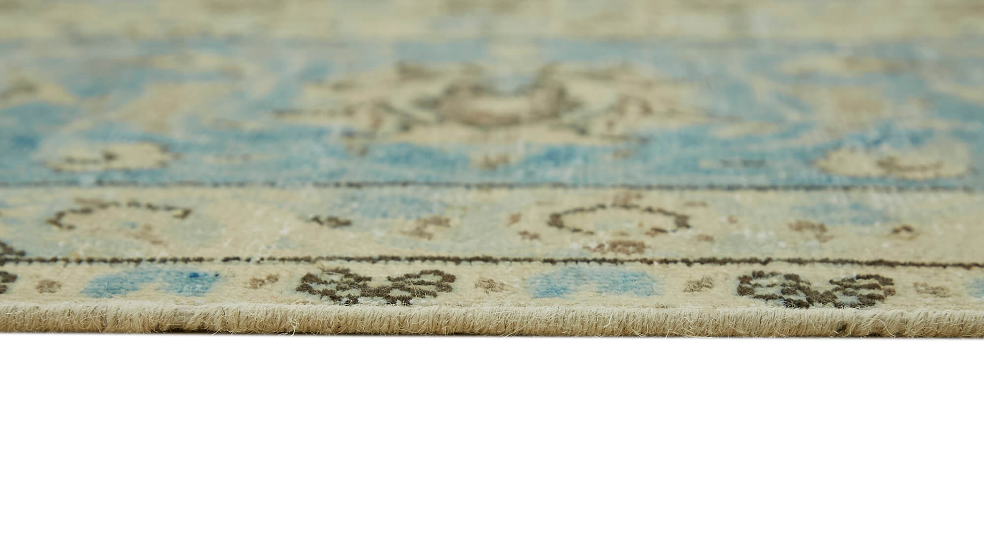 10 x 13 Beige Vintage Large Area Rug - 6906