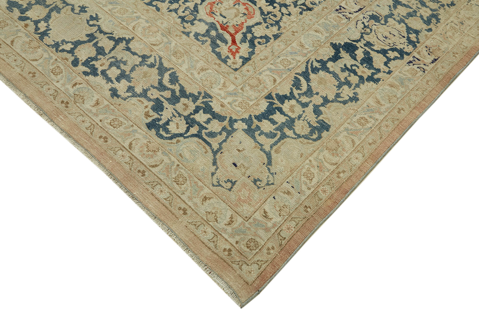 10 x 13 Beige Vintage Large Area Rug - 6909