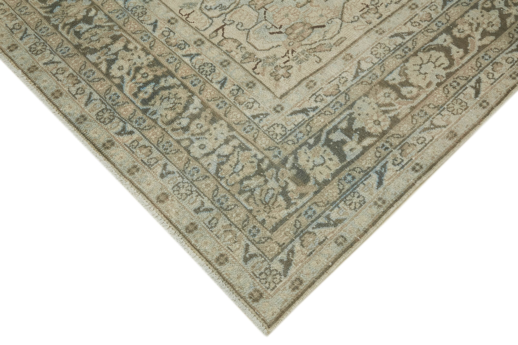 10 x 14 Beige Vintage Large Area Rug - 7044