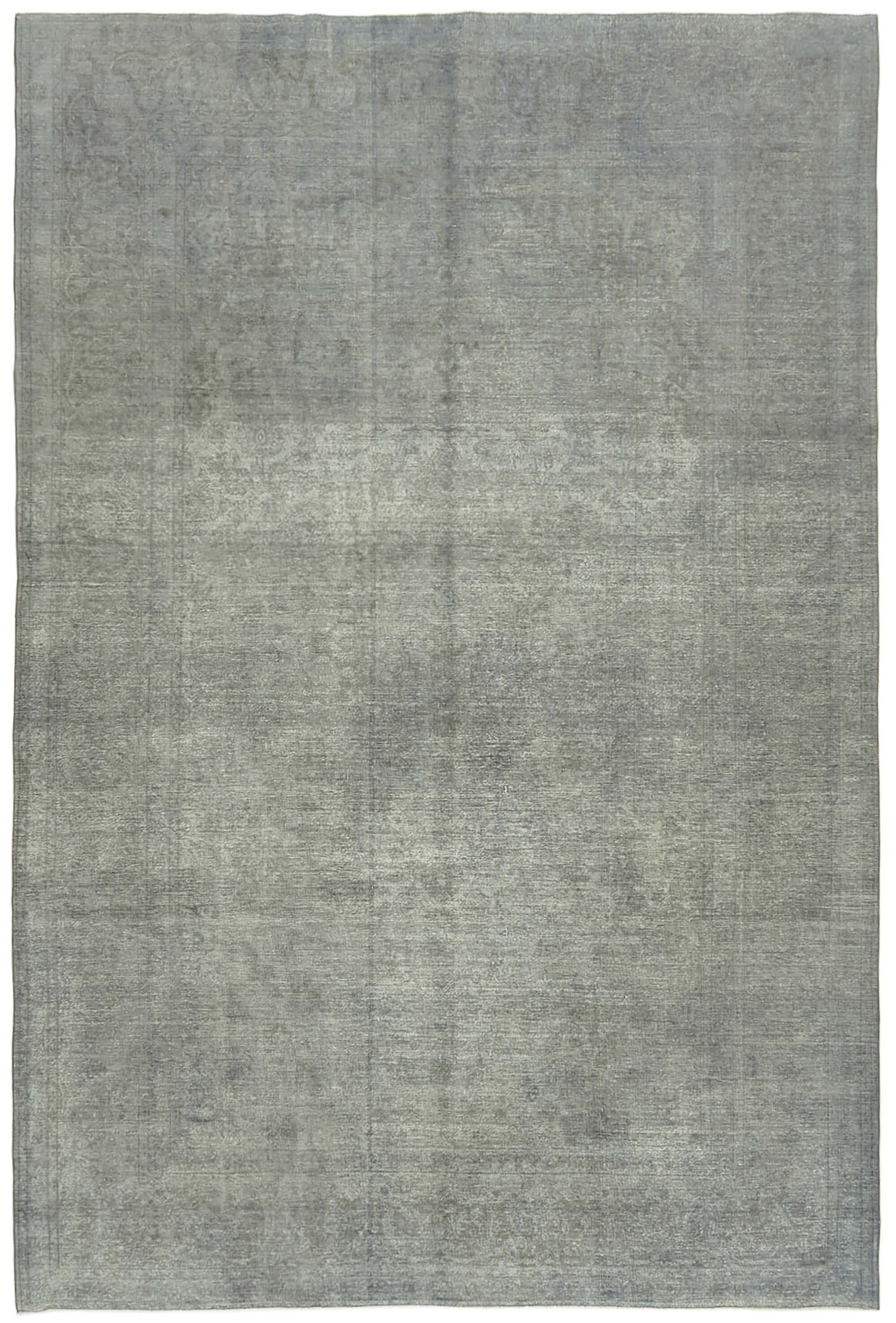 9 x 14 Grey Overdyed Large Area Rug - 7050