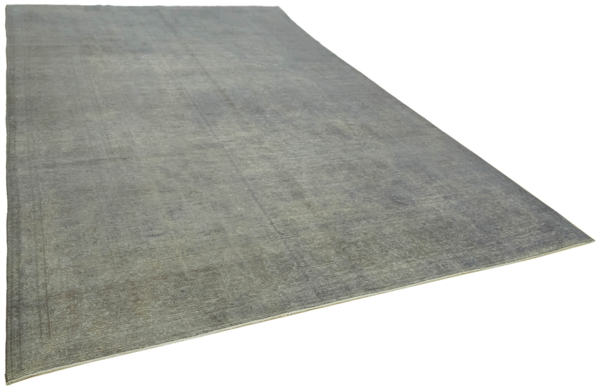 9 x 14 Grey Overdyed Large Area Rug - 7050