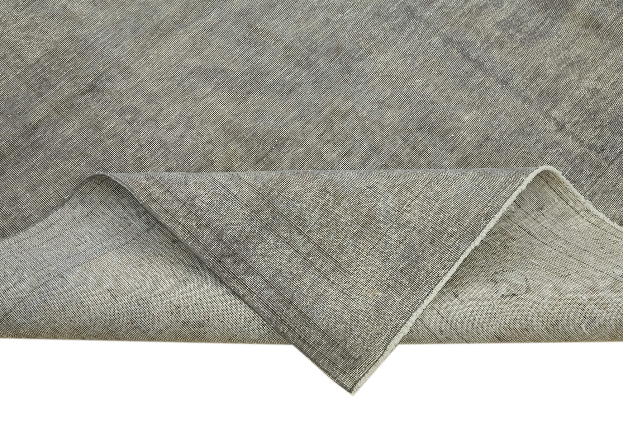 9 x 14 Grey Overdyed Large Area Rug - 7050