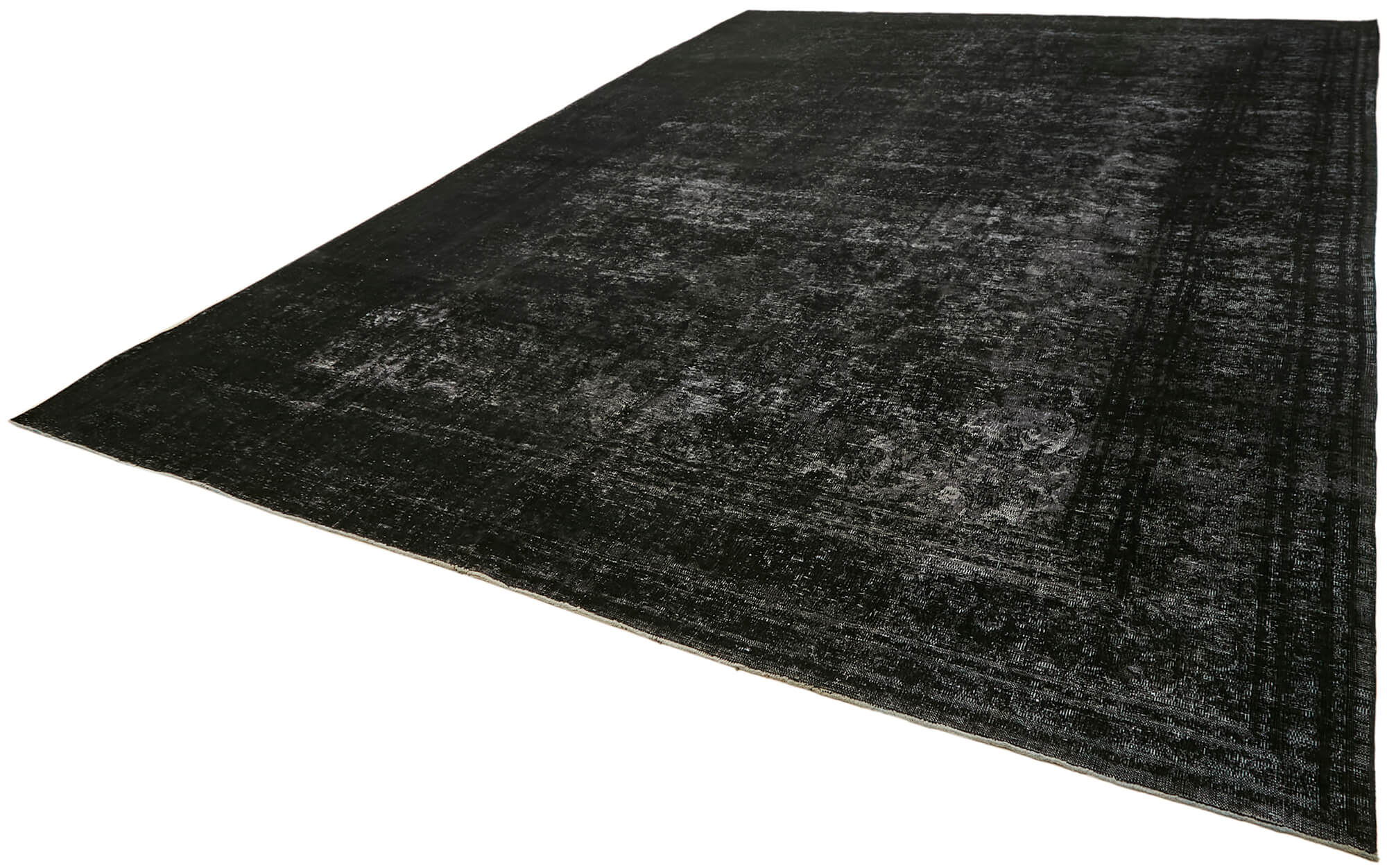 11 x 15 Black Vintage Large Area Rug - 7051