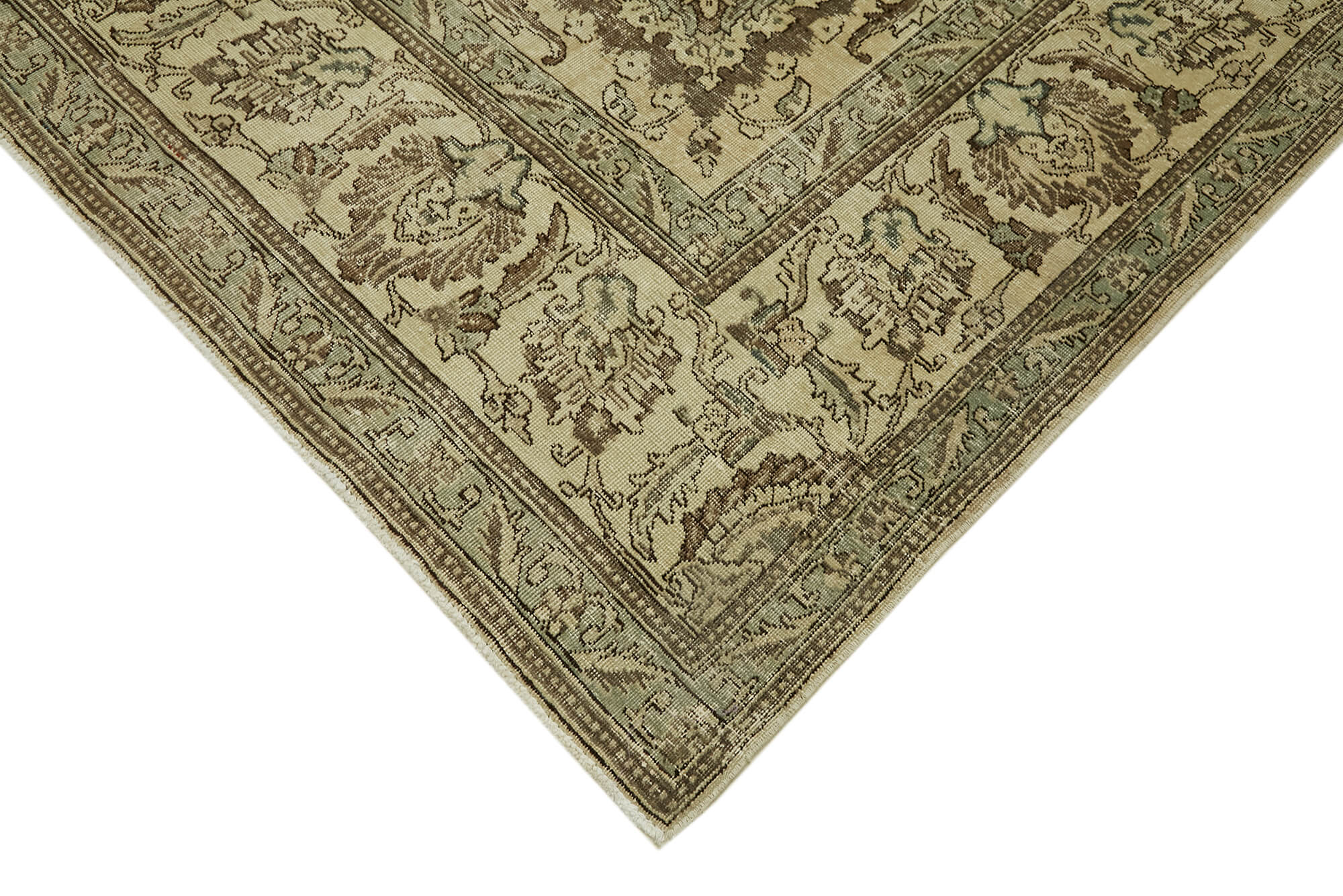 12 x 18 Beige Vintage Large Area Rug - 7053