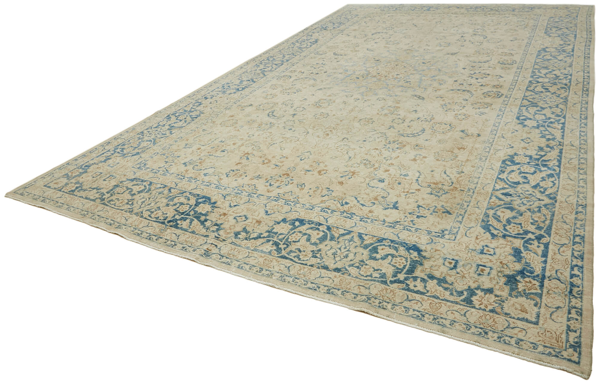 10 x 17 Beige Vintage Large Area Rug - 7055