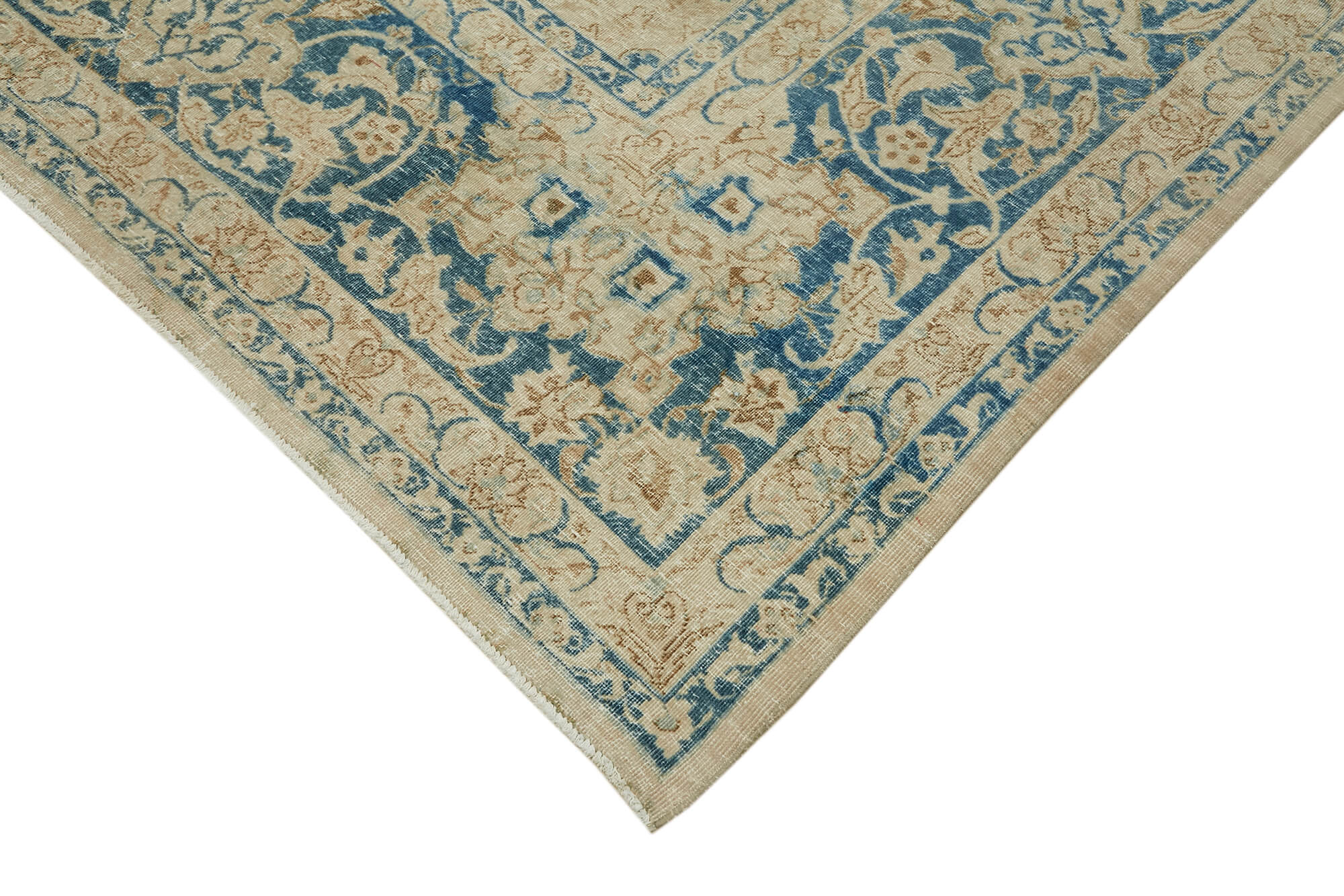 10 x 17 Beige Vintage Large Area Rug - 7055