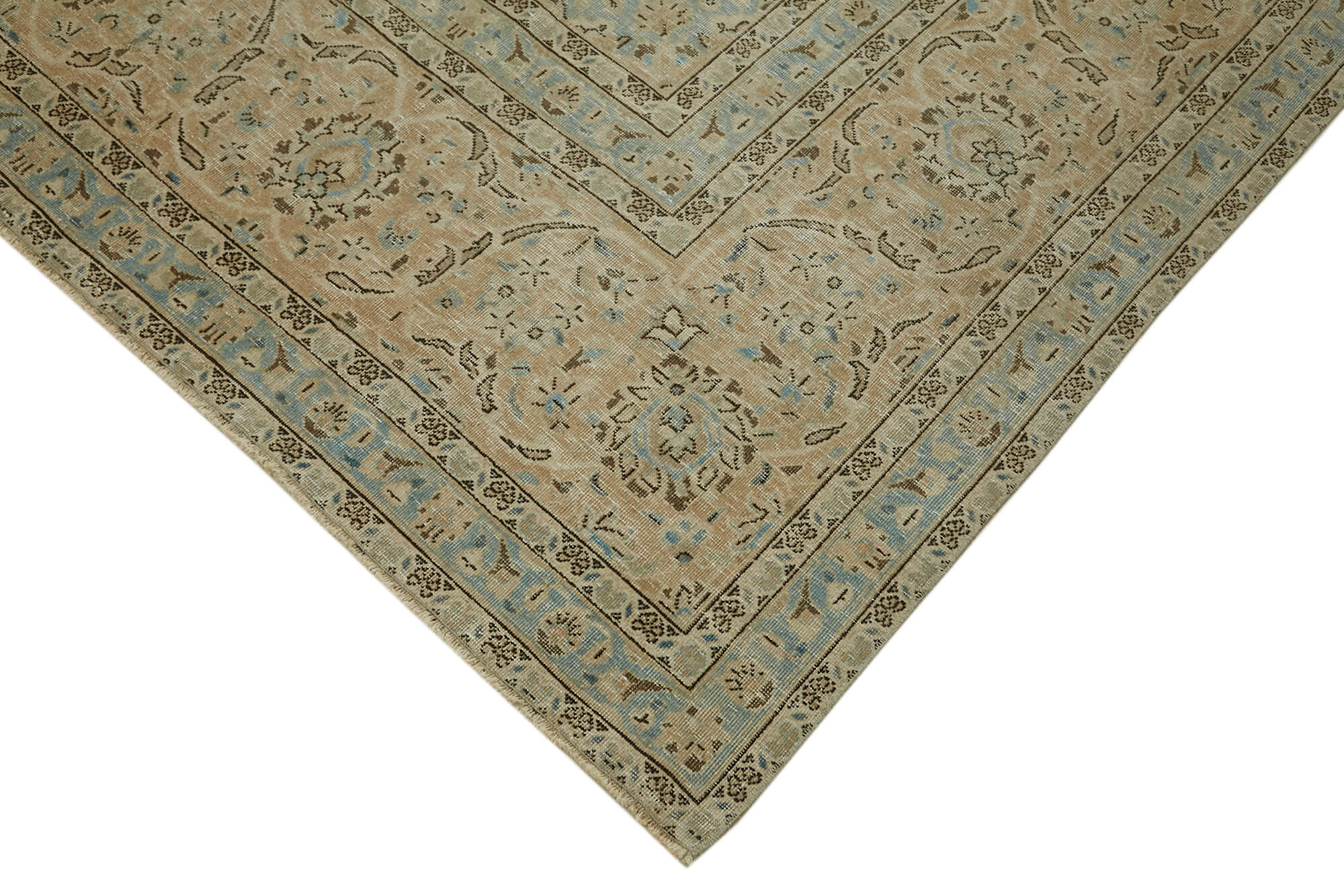 10 x 16 Beige Vintage Large Area Rug - 7057