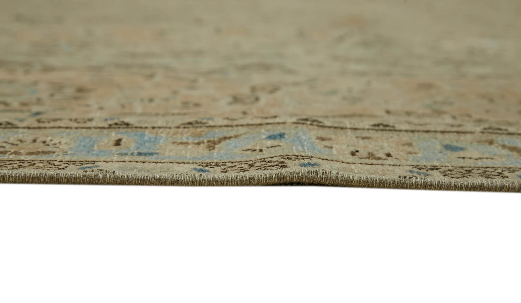 10 x 16 Beige Vintage Large Area Rug - 7057