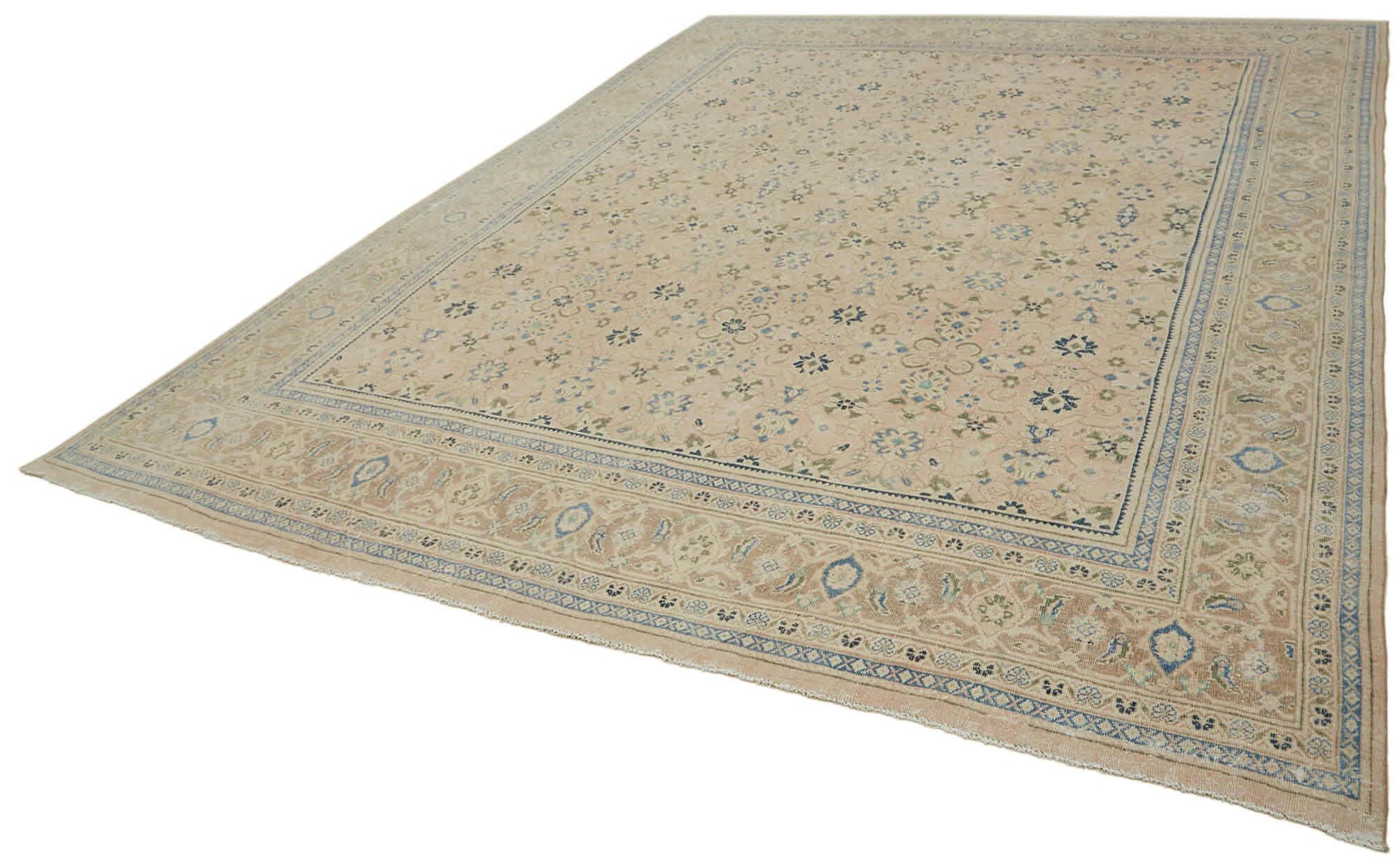 10 x 13 Beige Vintage Large Area Rug - 7059