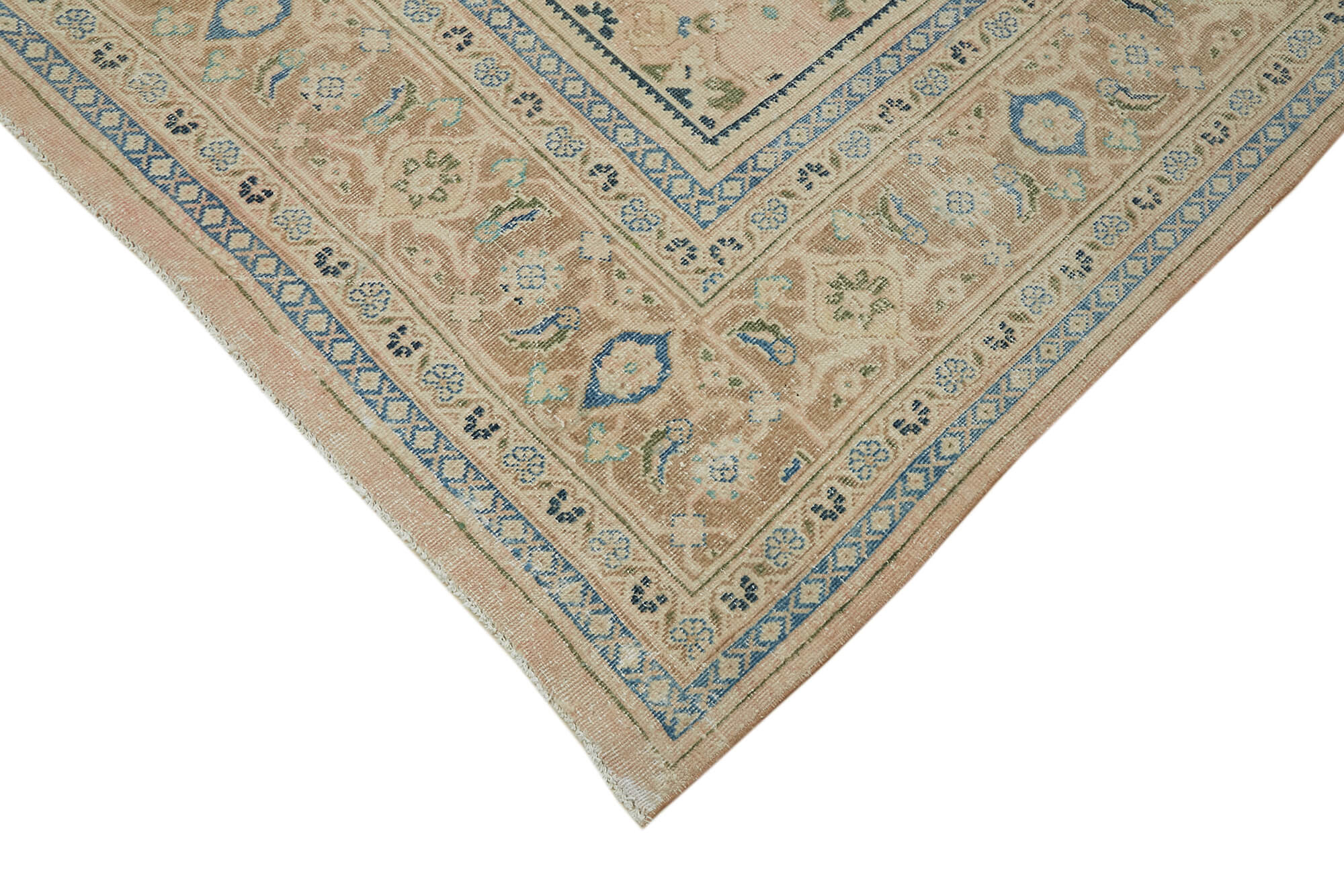 10 x 13 Beige Vintage Large Area Rug - 7059