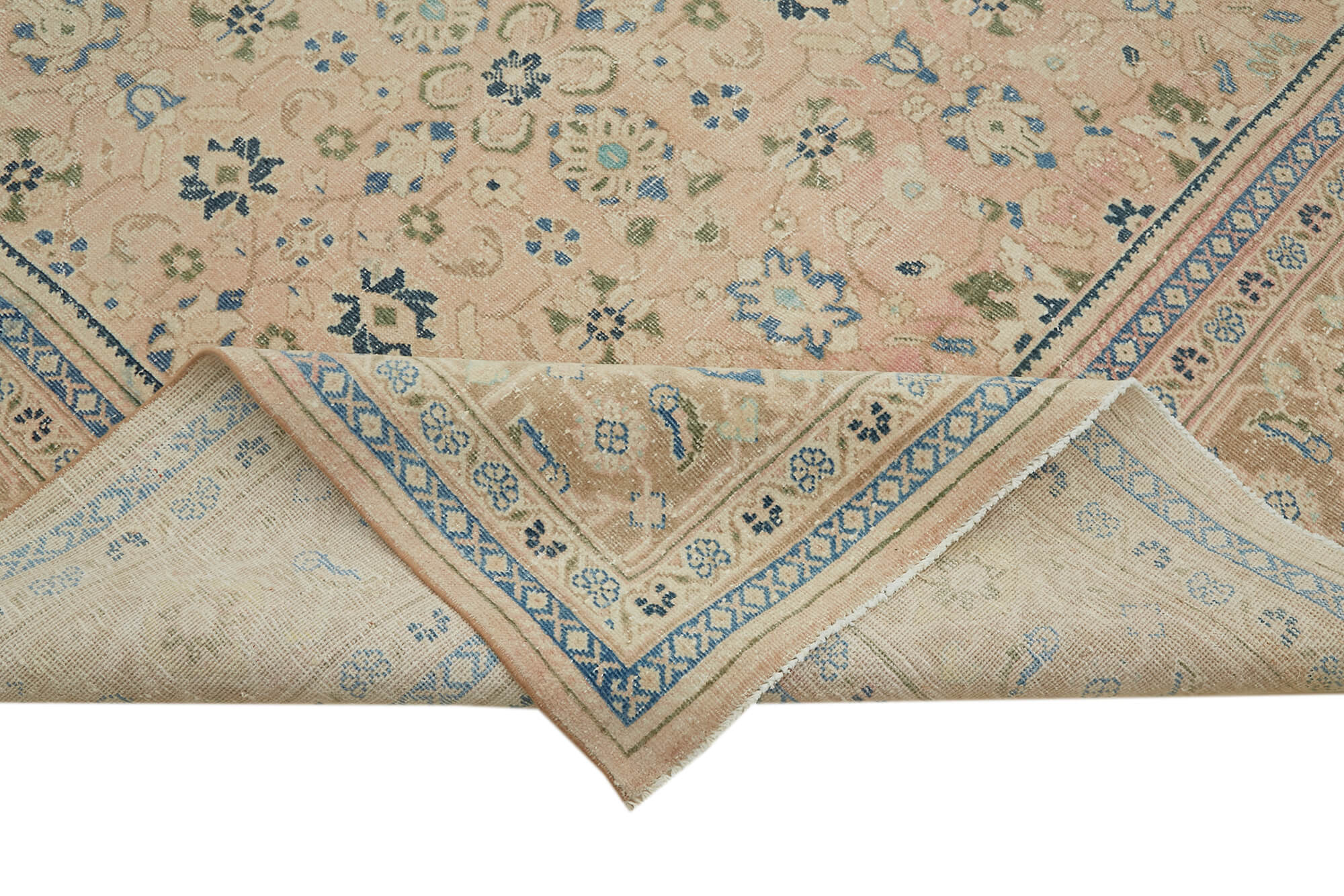 10 x 13 Beige Vintage Large Area Rug - 7059