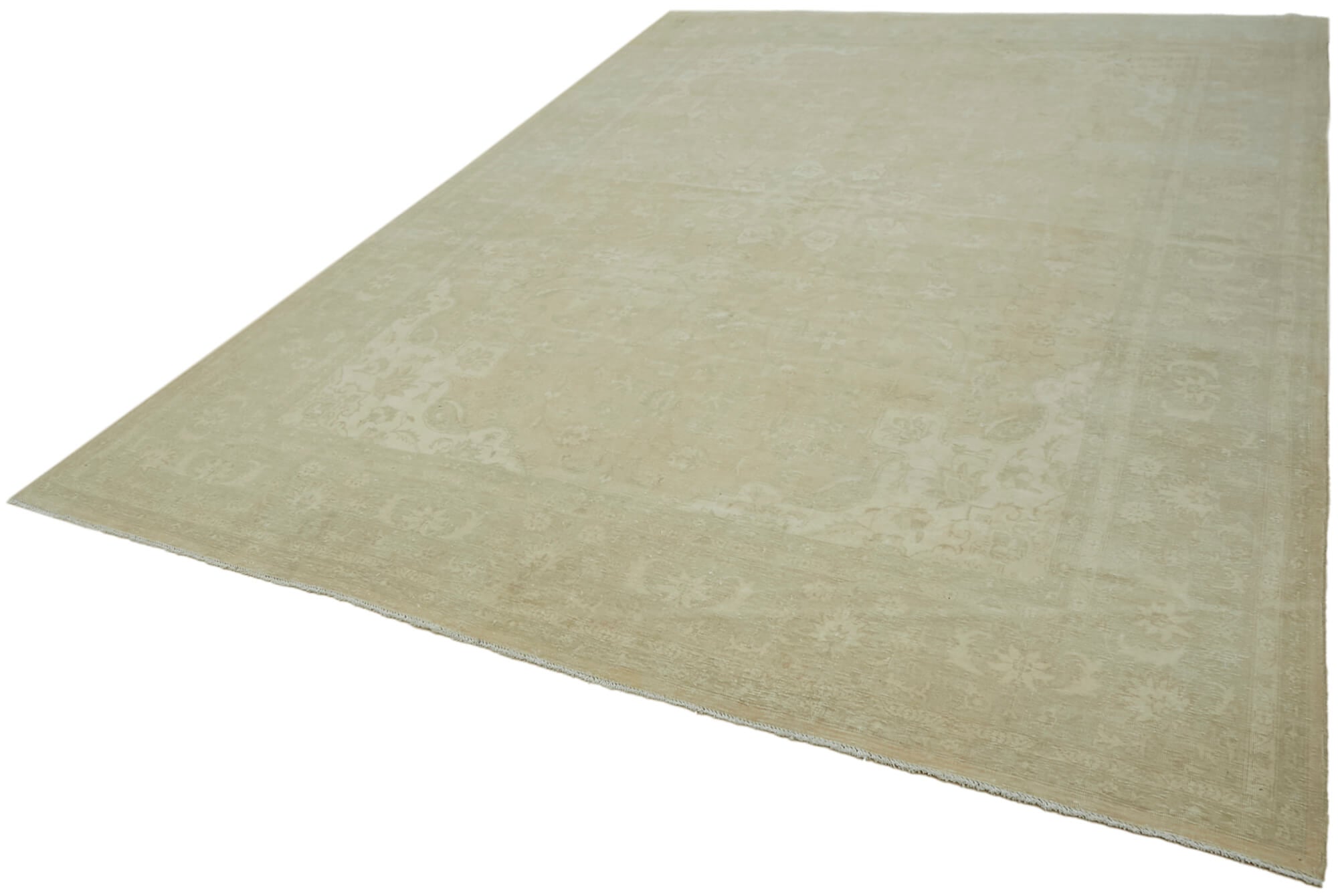 9 x 12 Beige Vintage Large Area Rug - 7060