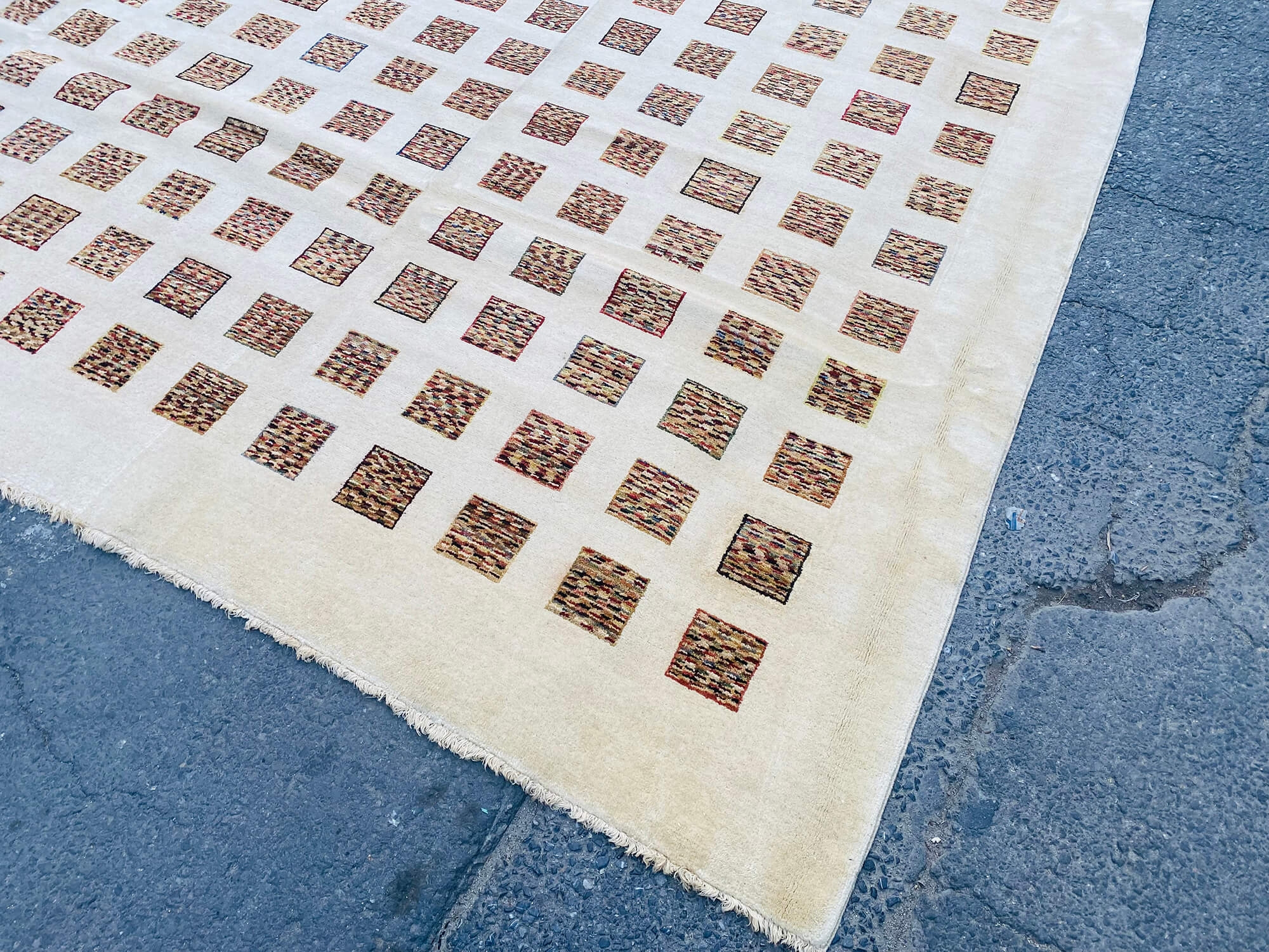 16 x 25 Beige Oushak Rug - 7077