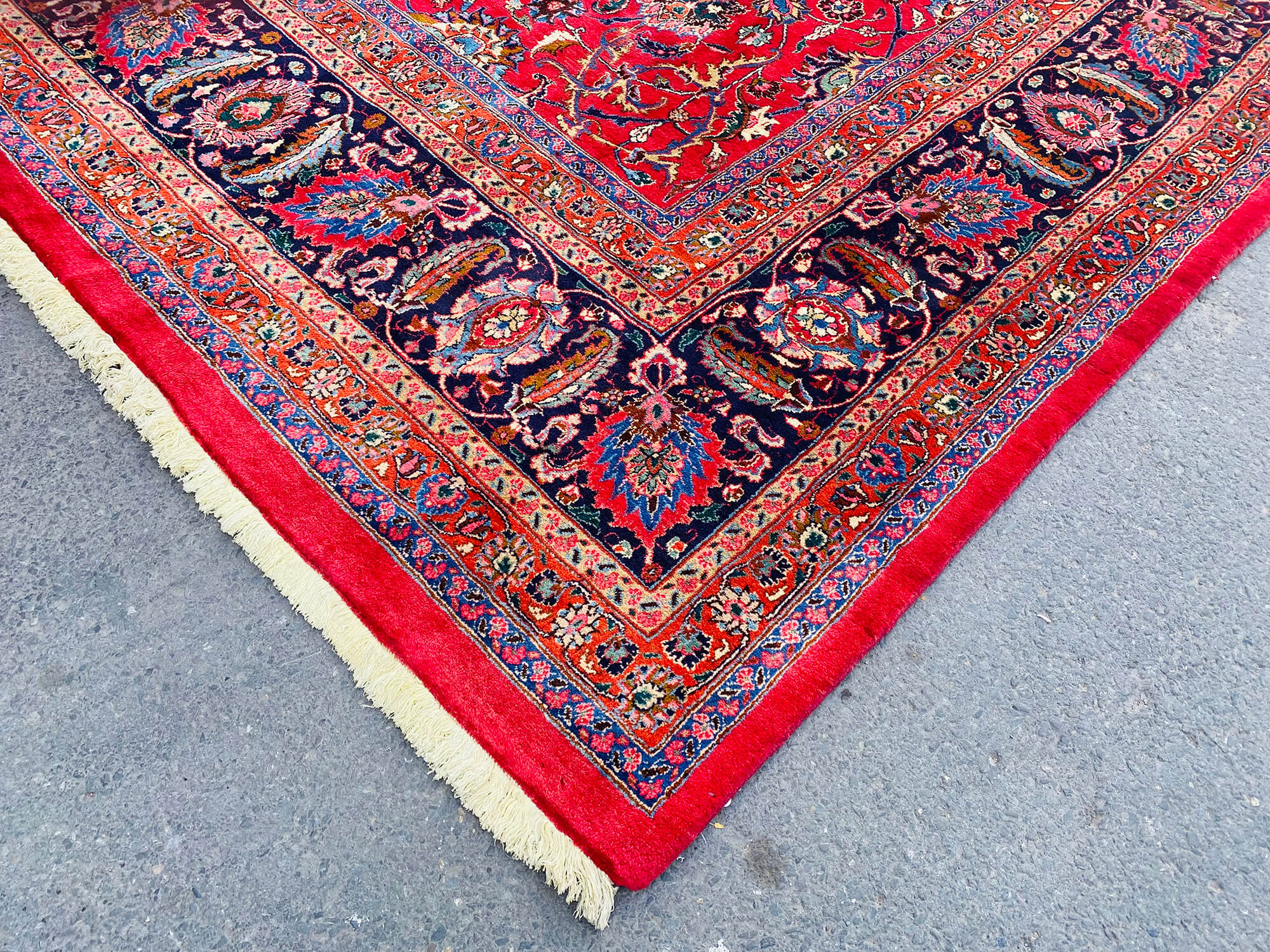 11 x 16 Red Oushak Rug - 7083