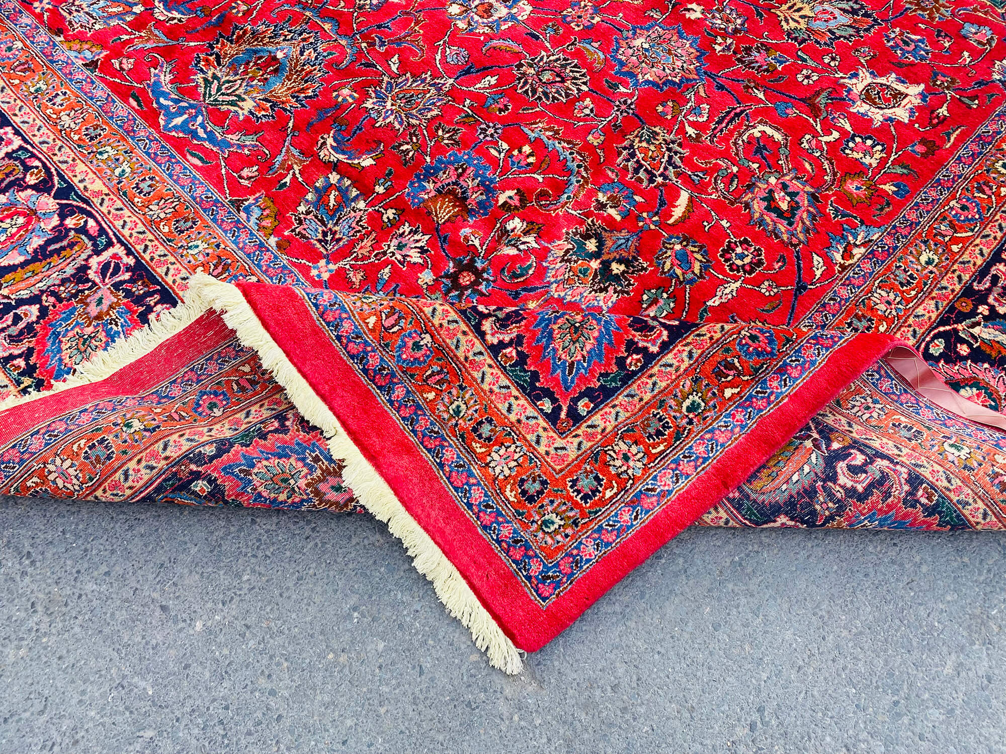 11 x 16 Red Oushak Rug - 7083