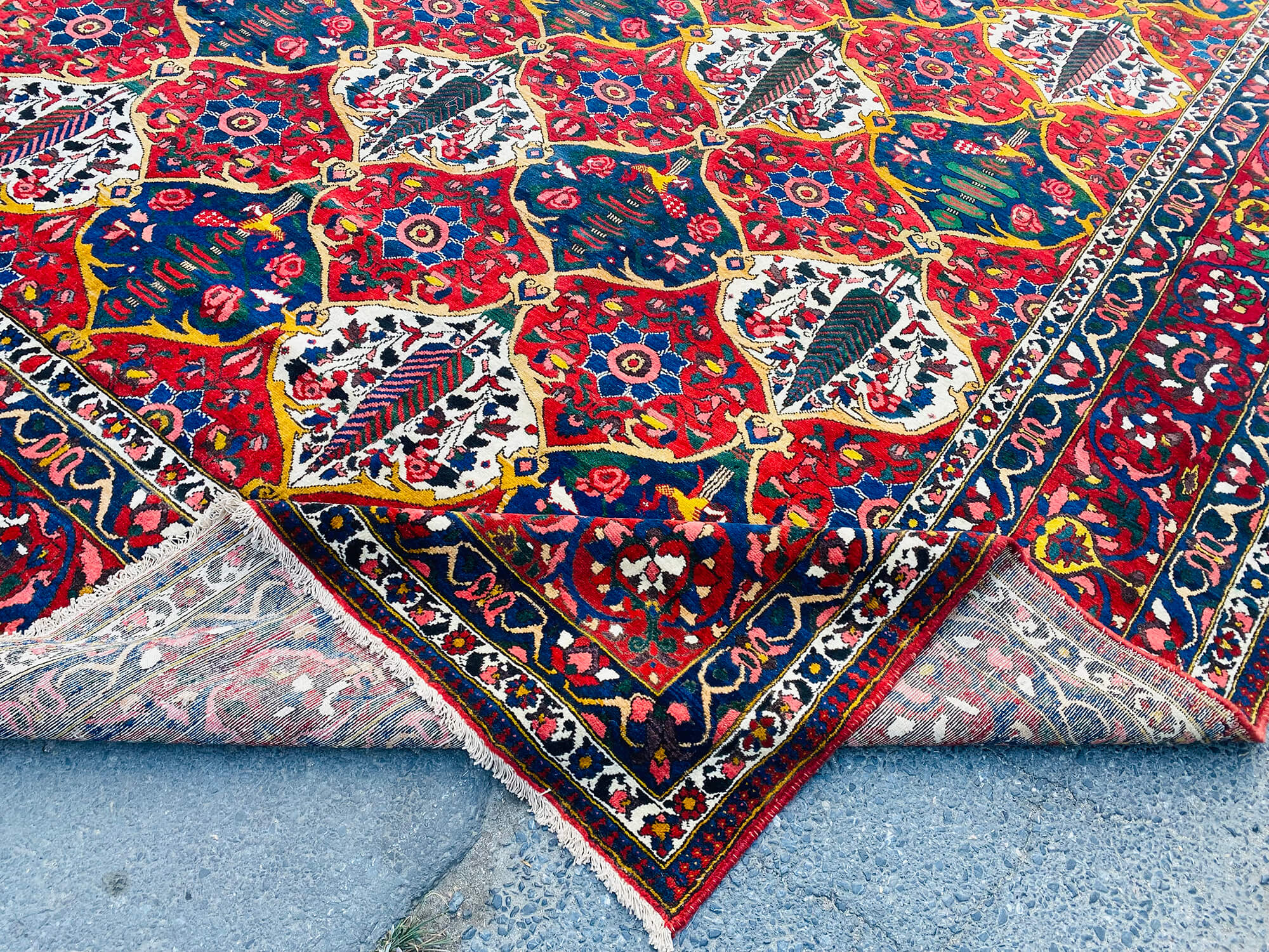 11 x 14 Red Oushak Rug - 7084