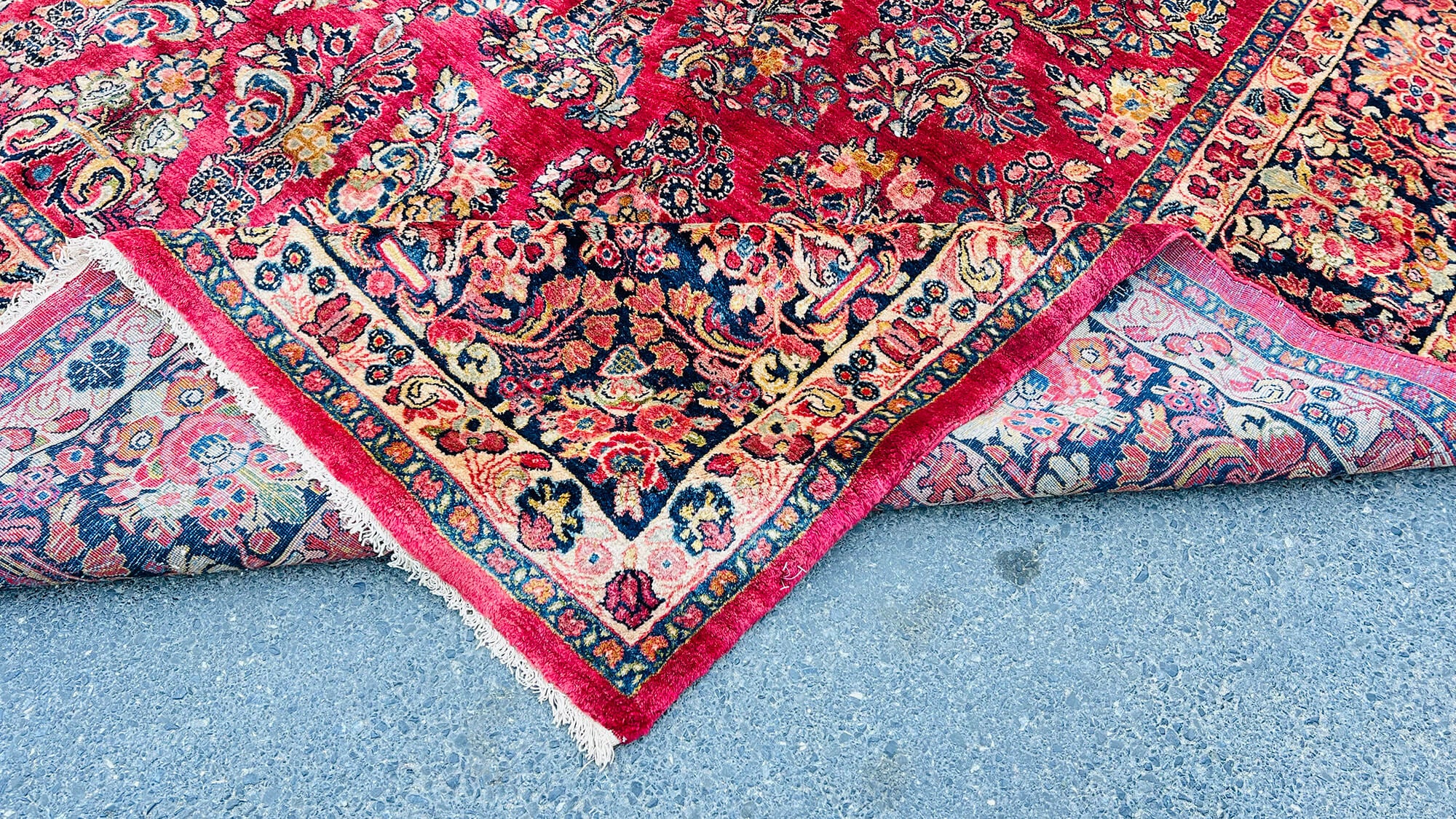 10 x 16 Red Oushak Rug - 7100