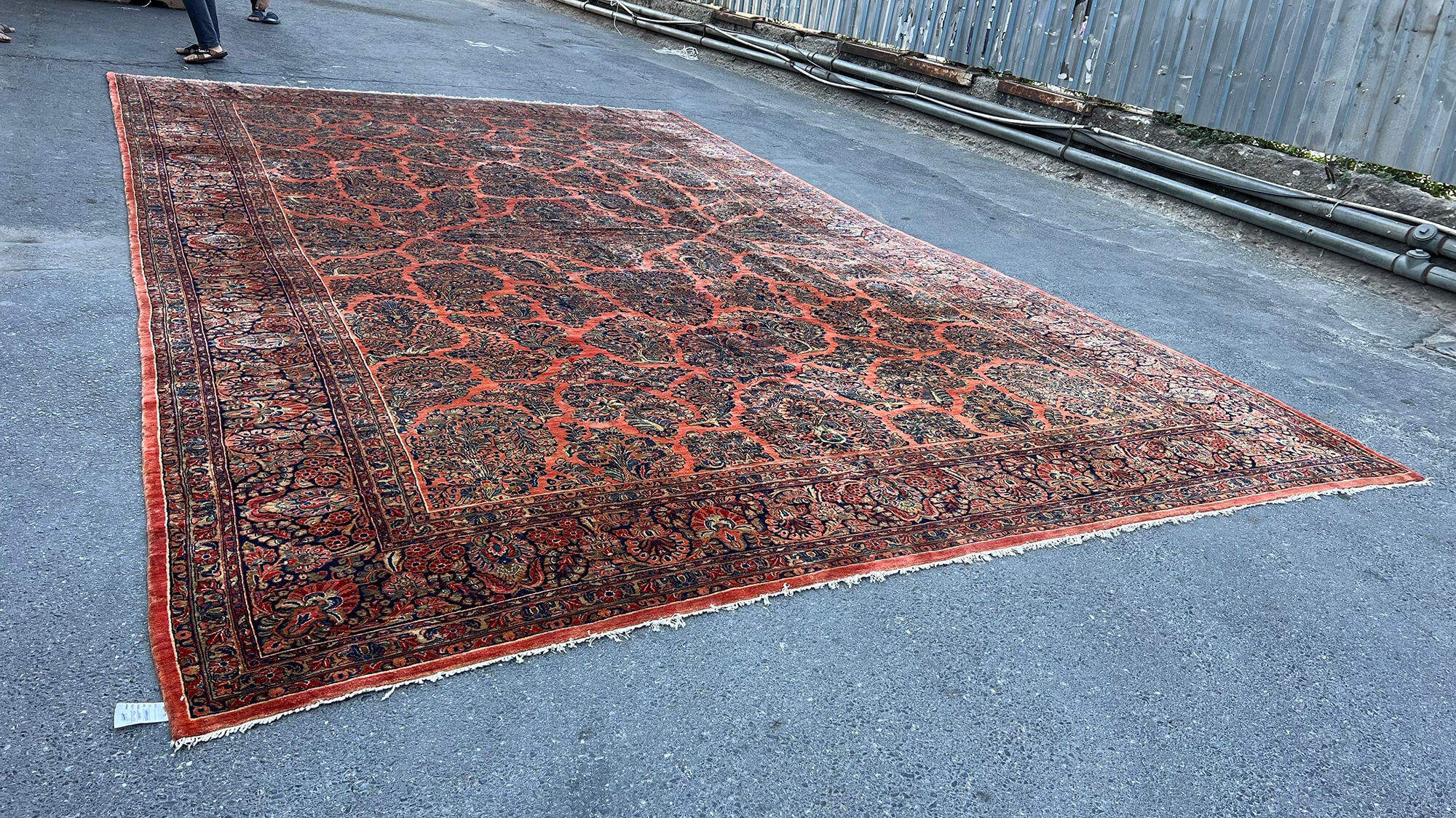 12 x 19 Orange Oushak Rug - 7101