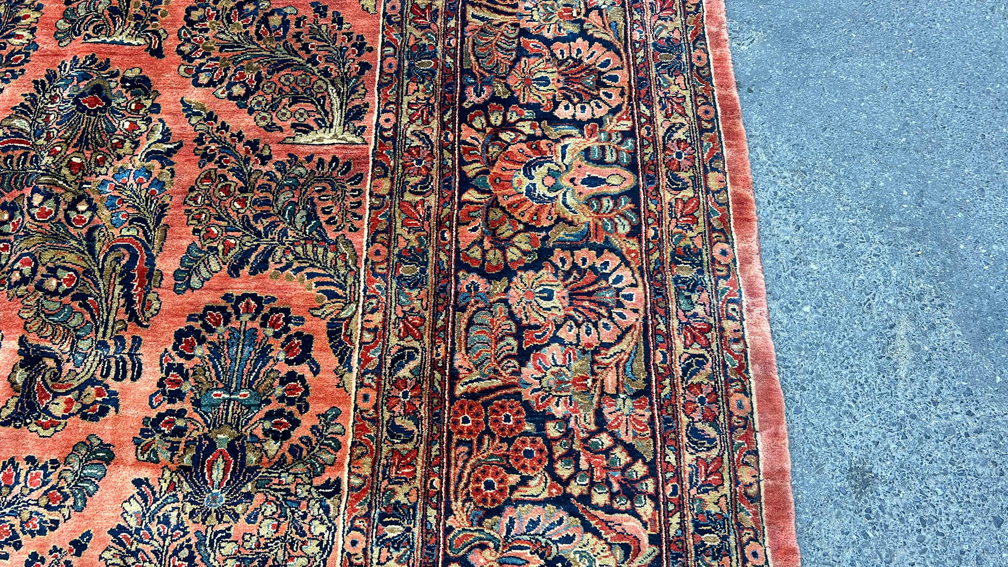 12 x 19 Orange Oushak Rug - 7101