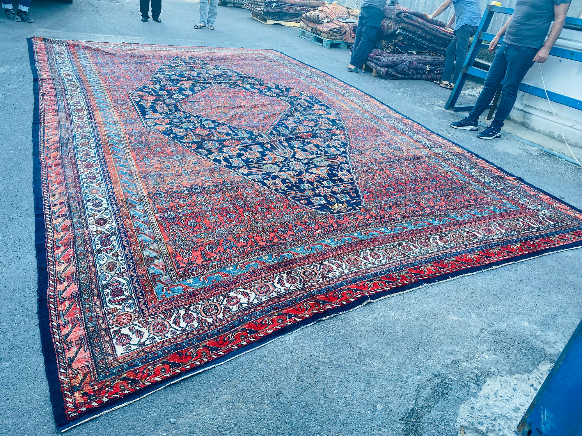 12 x 20 Red Oushak Rug - 7105