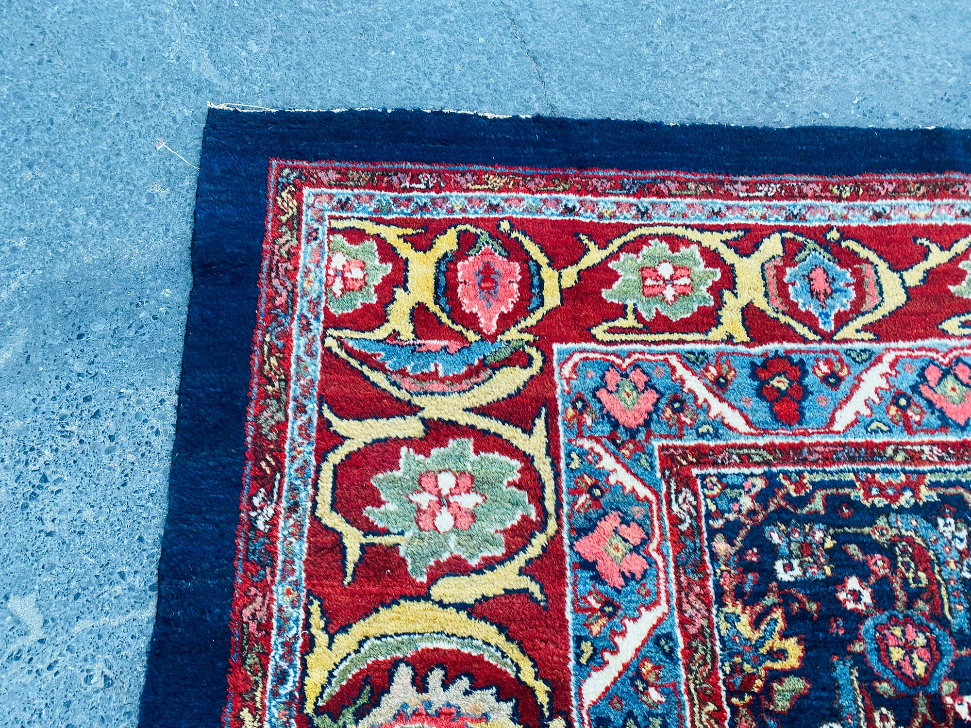 12 x 21 Blue Oushak Rug - 7107