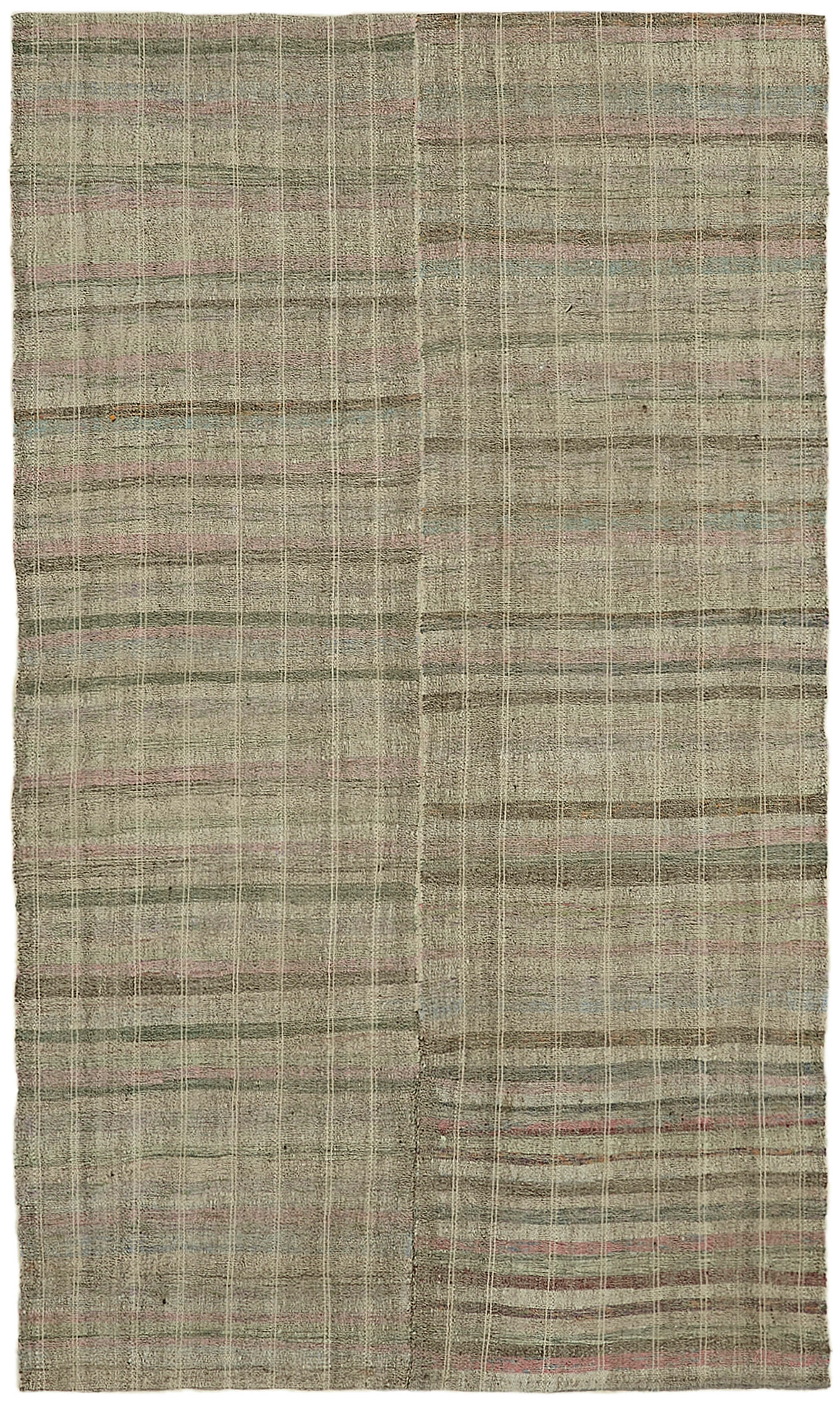 6 x 10 Grey Anatolian Kilim Rug - 7121