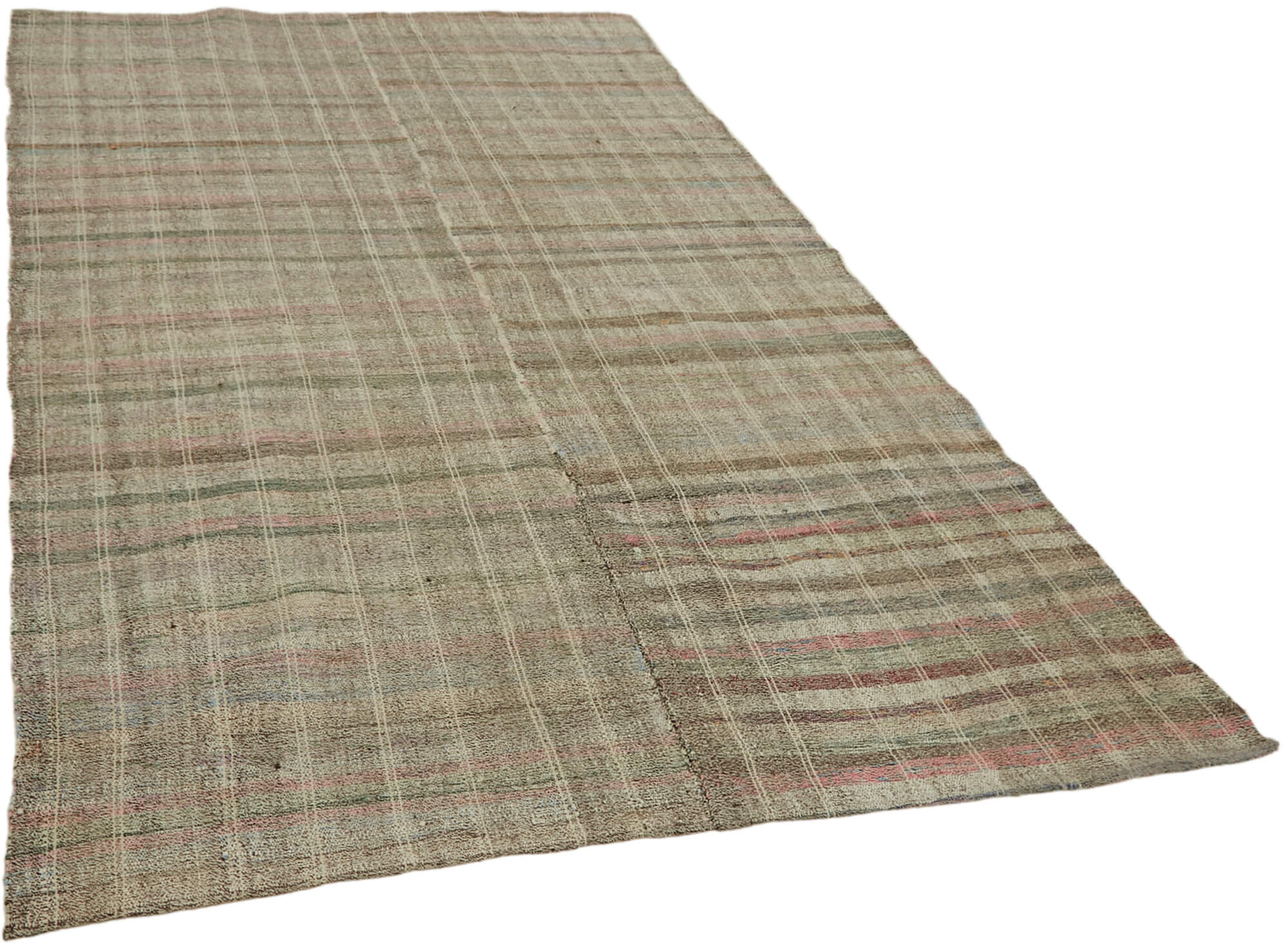 6 x 10 Grey Anatolian Kilim Rug - 7121