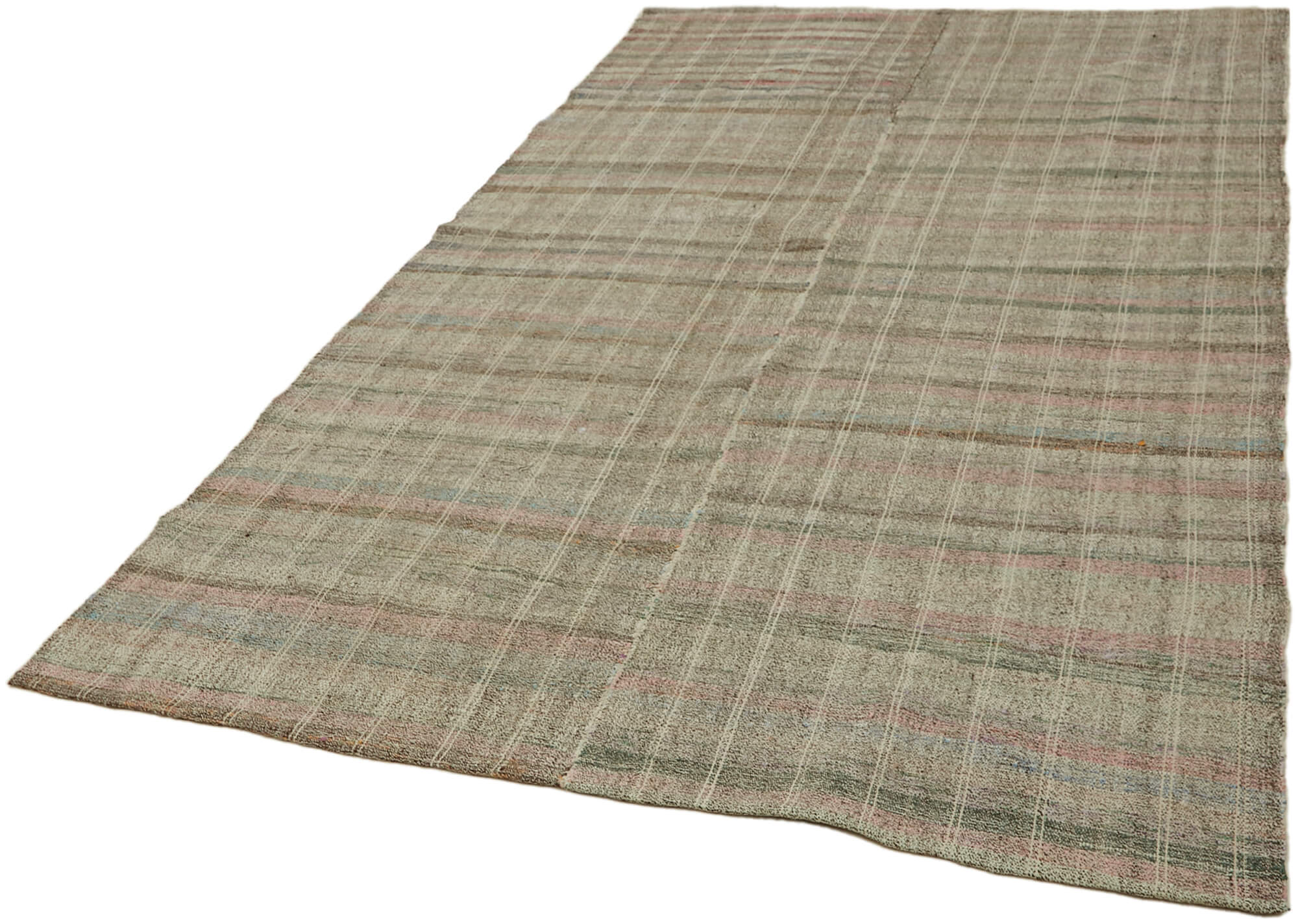 6 x 10 Grey Anatolian Kilim Rug - 7121